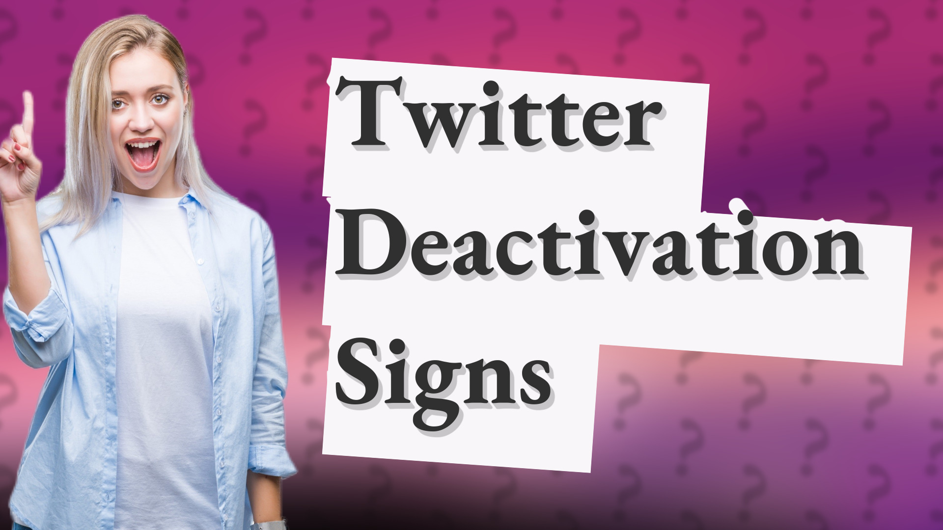 Twitter Deactivation Signs