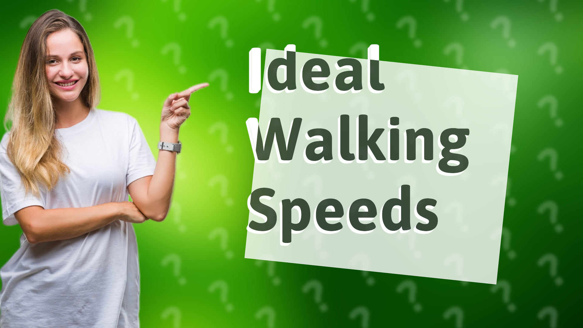 Ideal Walking Speeds