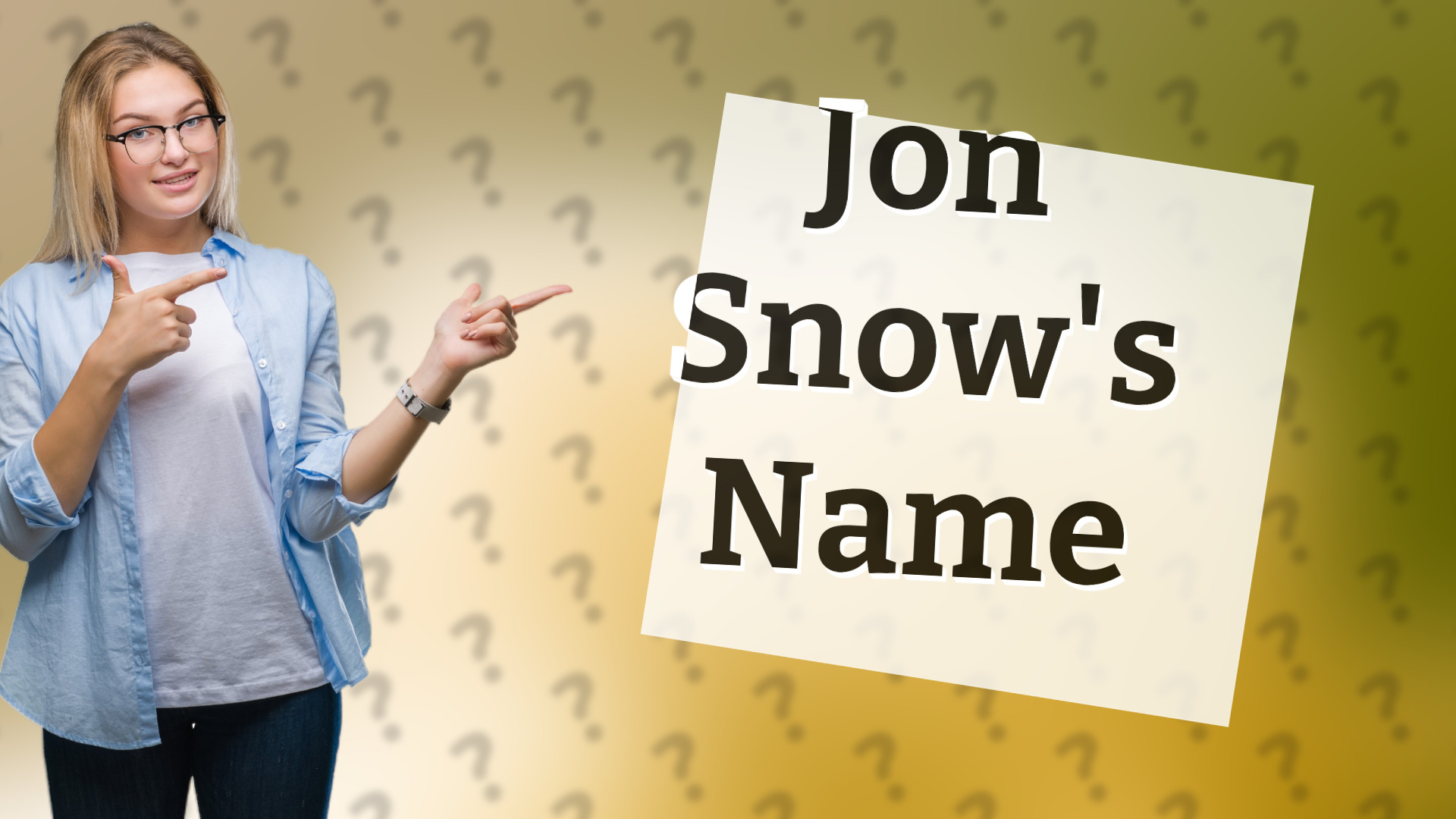 Jon Snow's Name