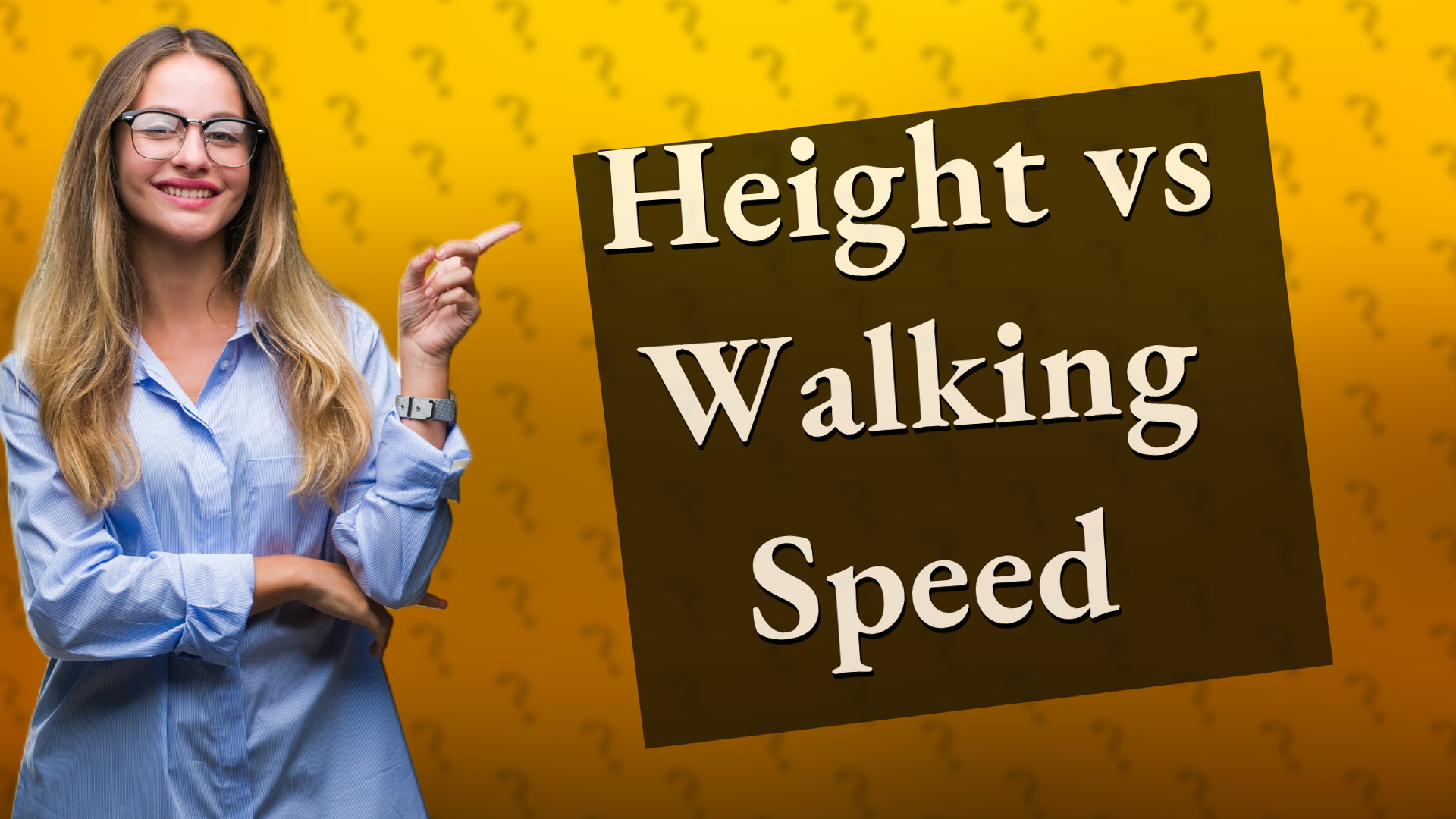 Height vs Walking Speed