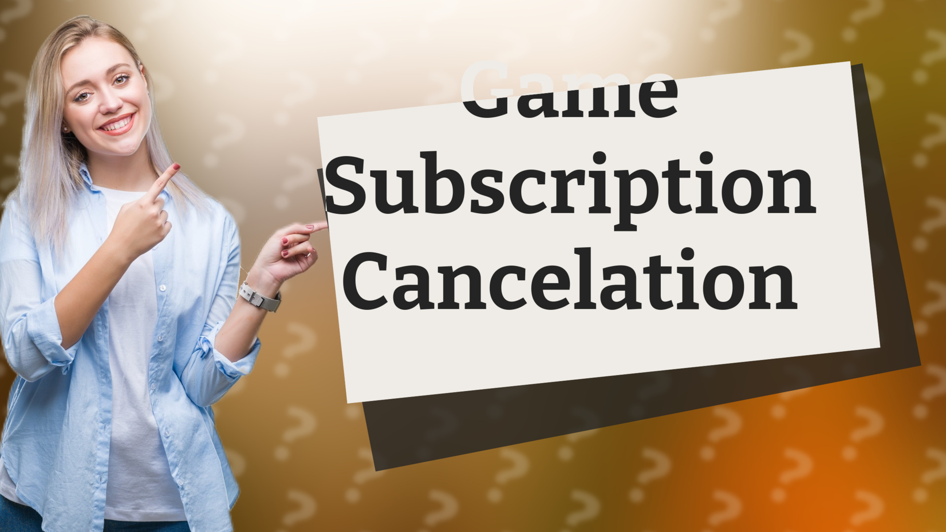 Game Subscription Cancelation