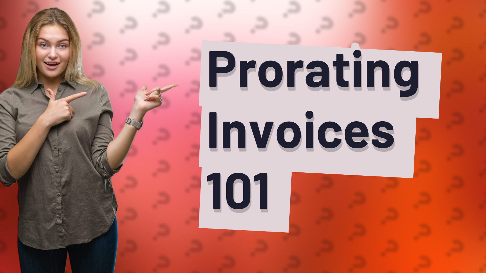 Prorating Invoices 101