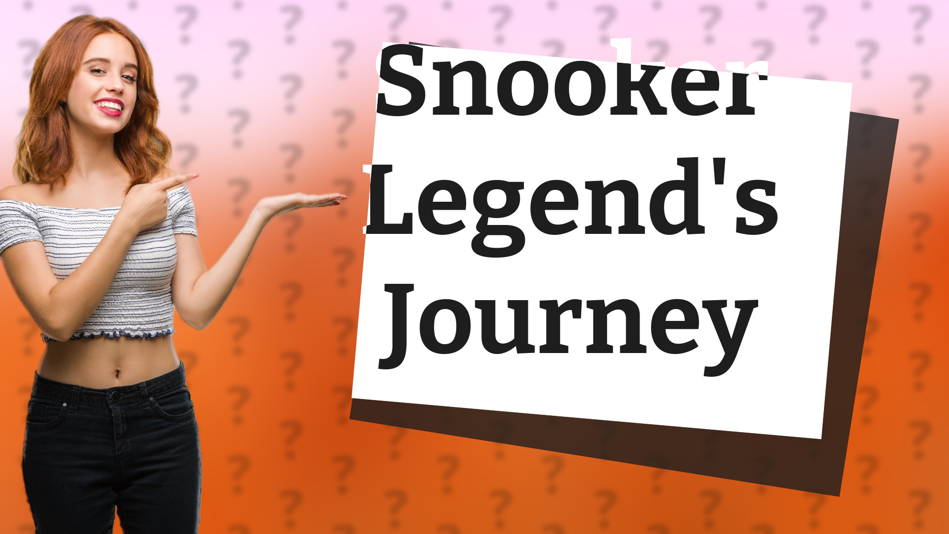 Snooker Legend's Journey