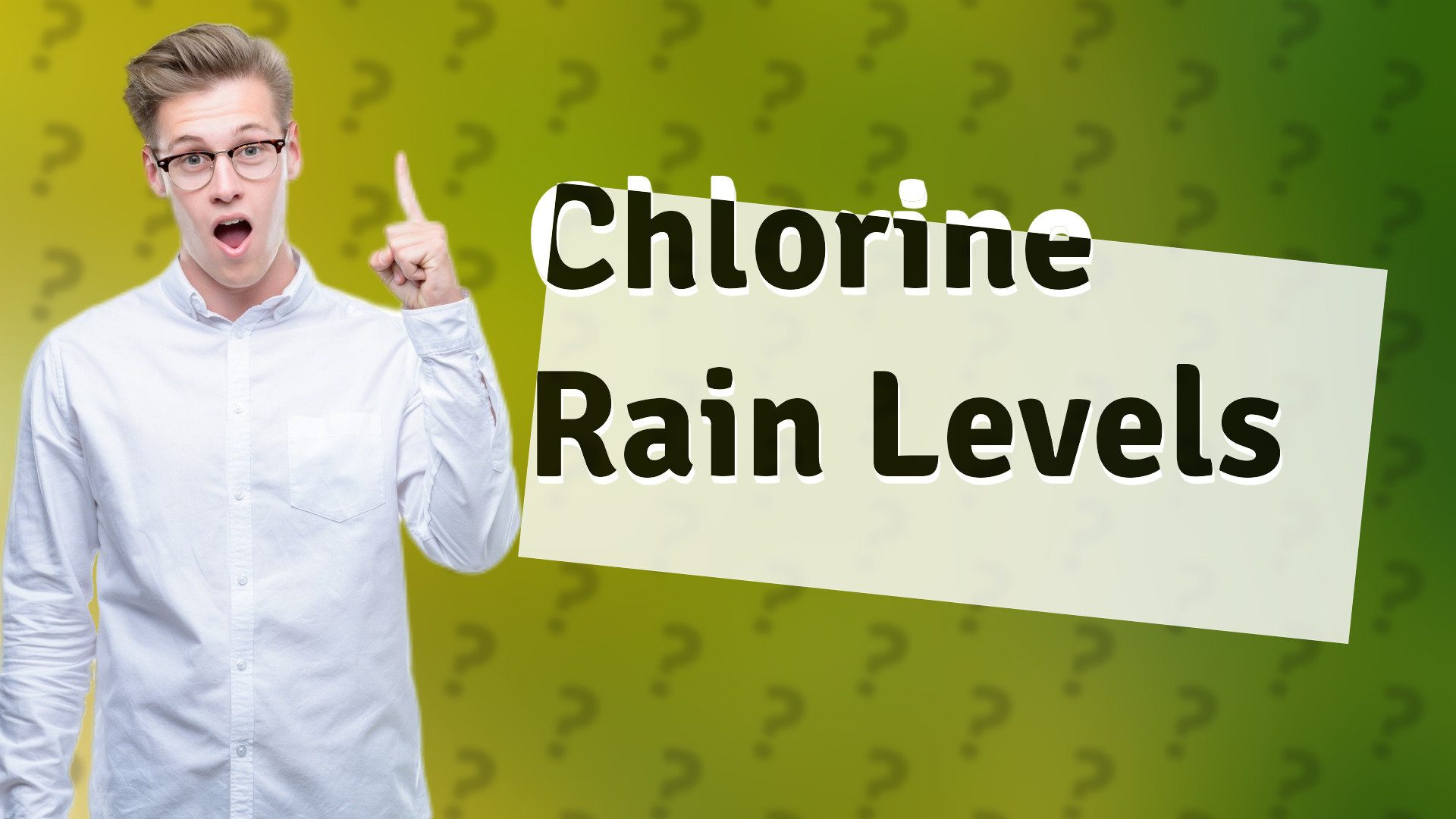 Chlorine Rain Levels