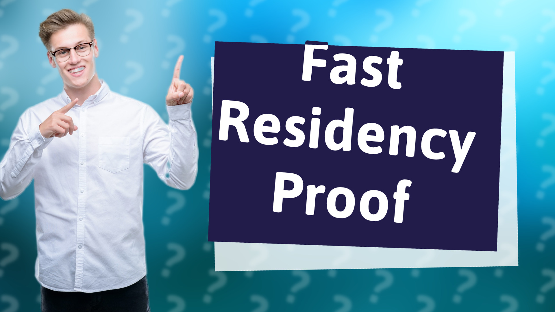 Fast Residency Proof