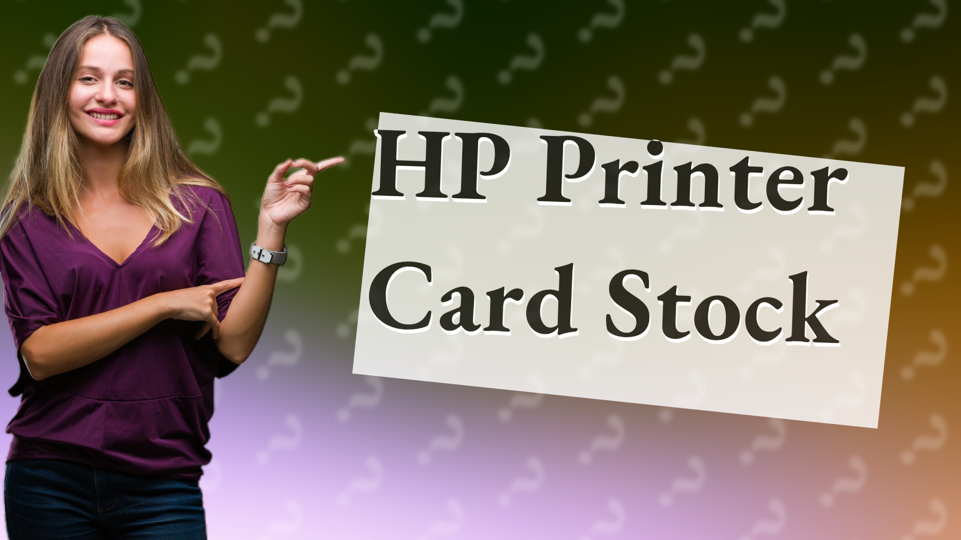 HP Printer Card Stock