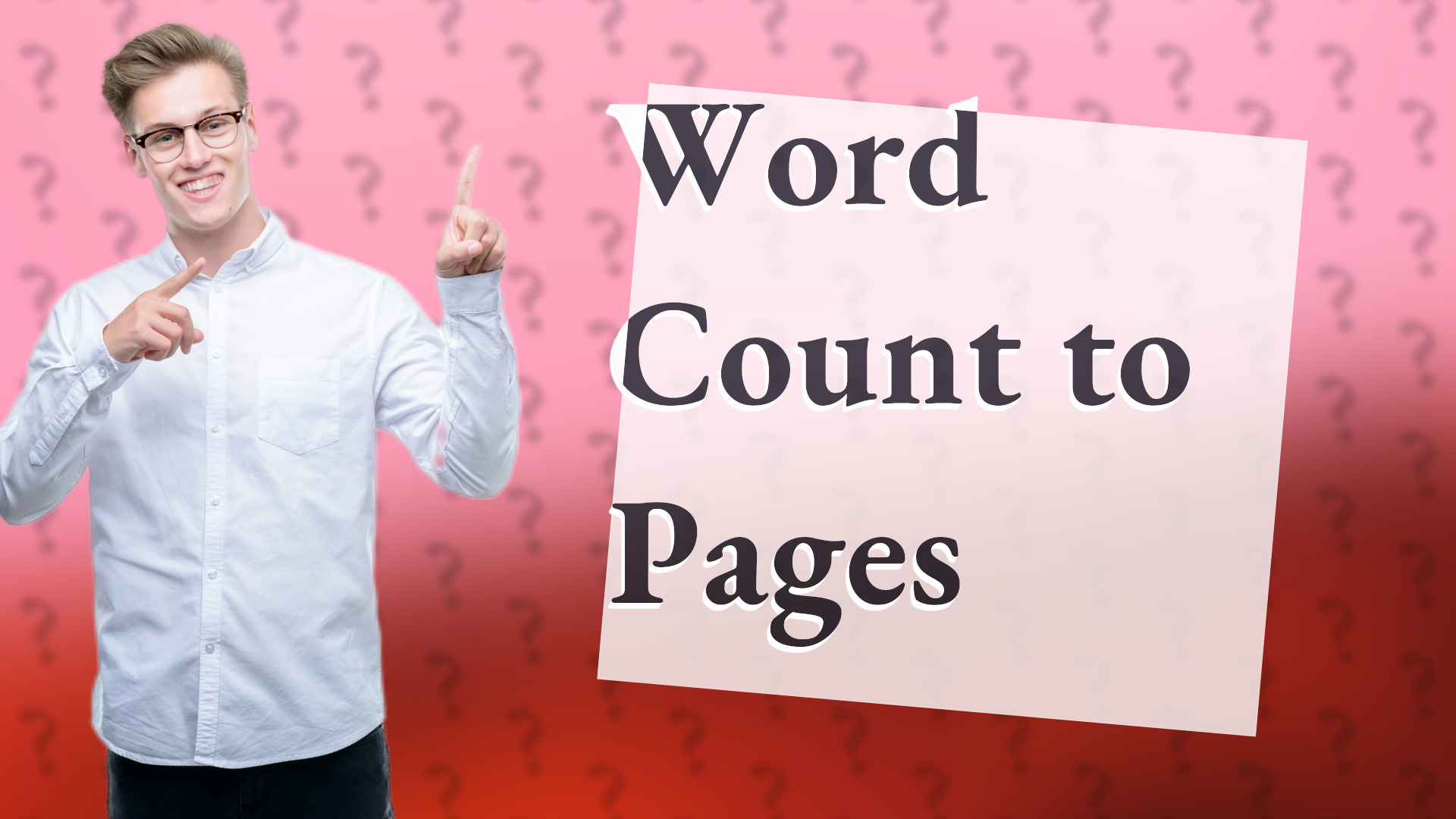 Word Count to Pages