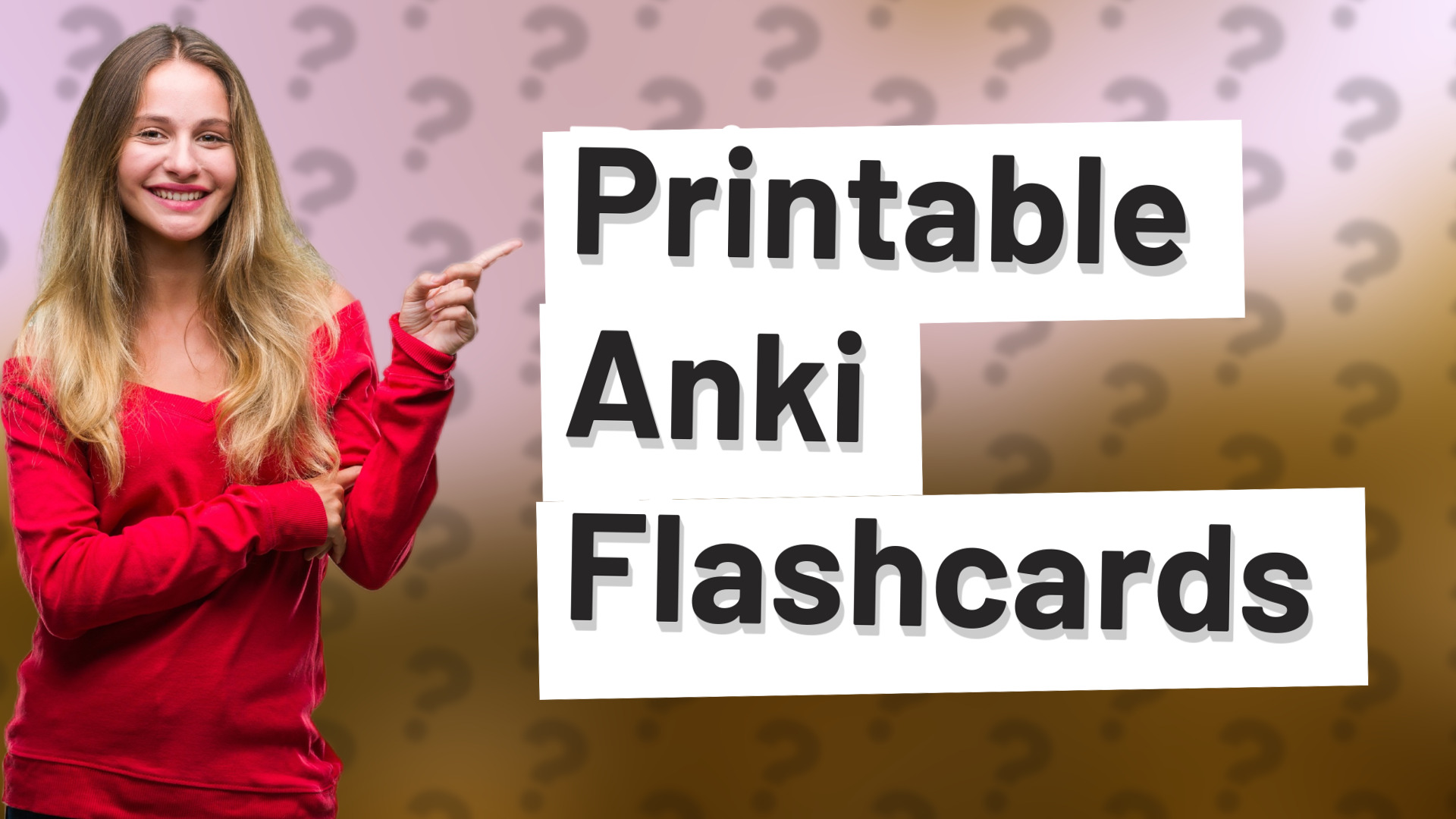 Printable Anki Flashcards