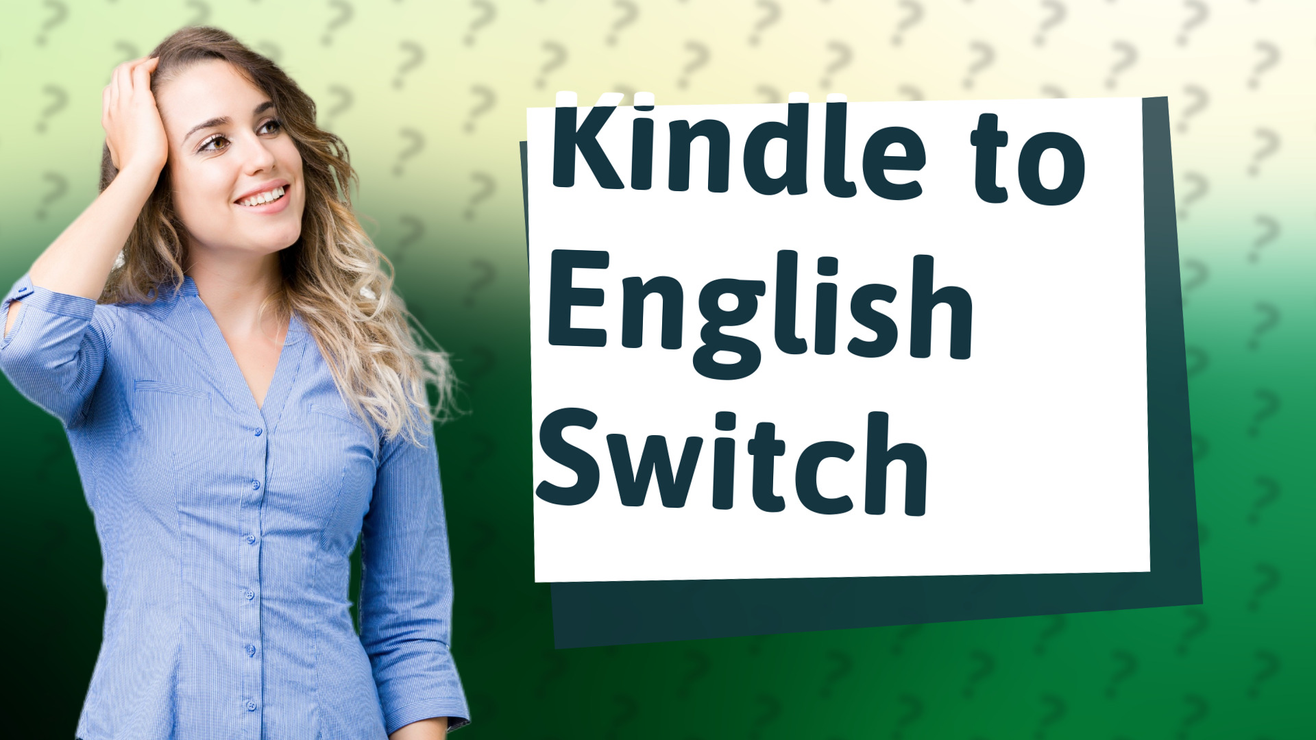 Kindle to English Switch