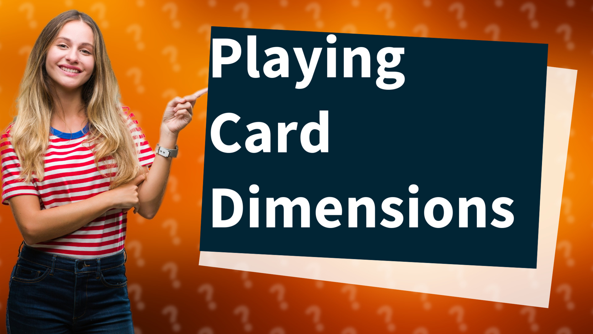 Playing Card Dimensions