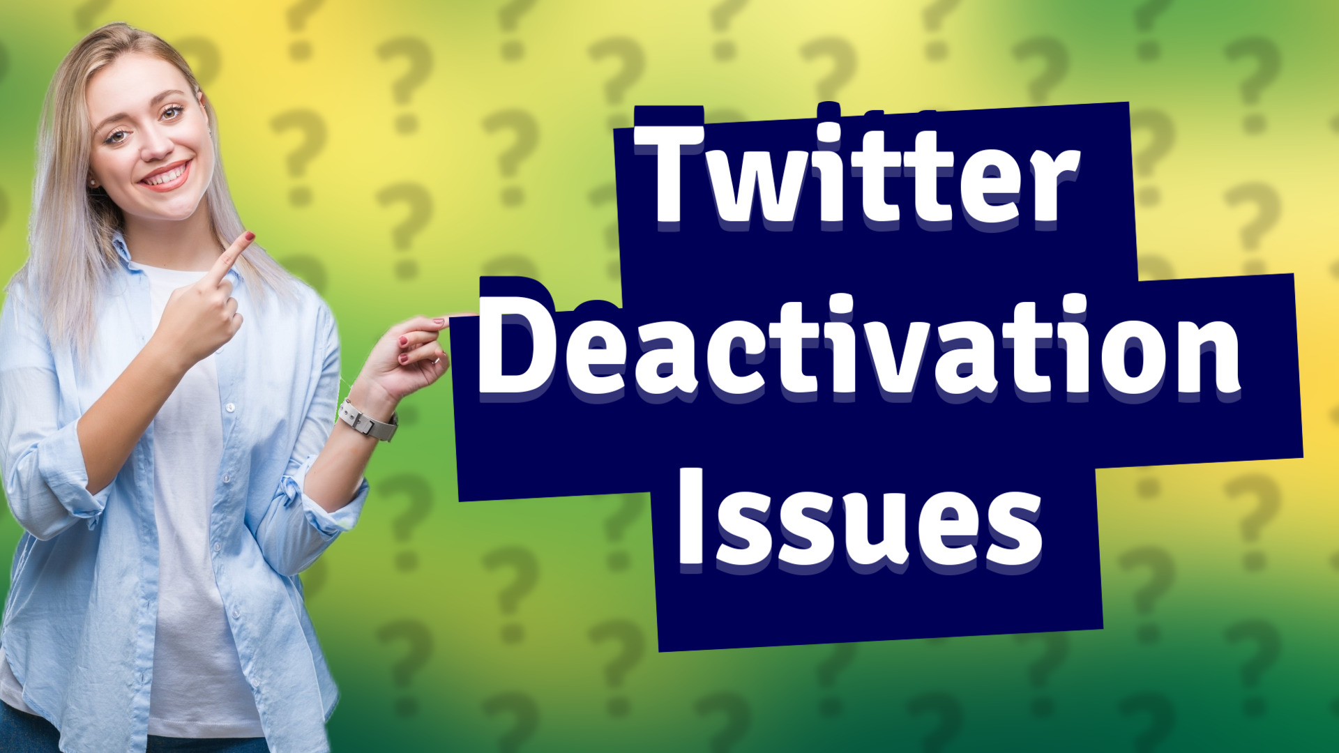 Twitter Deactivation Issues