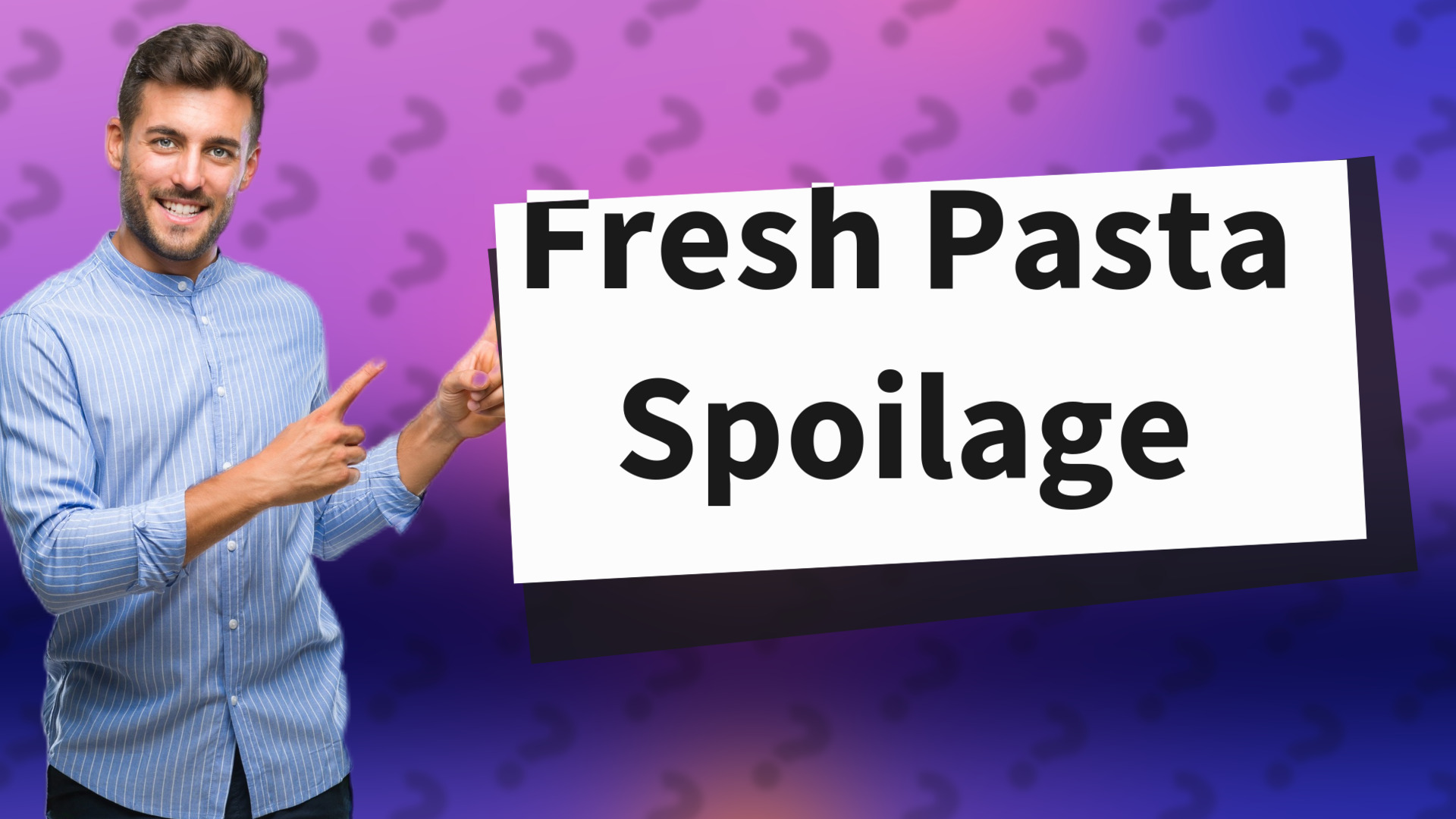 Fresh Pasta Spoilage