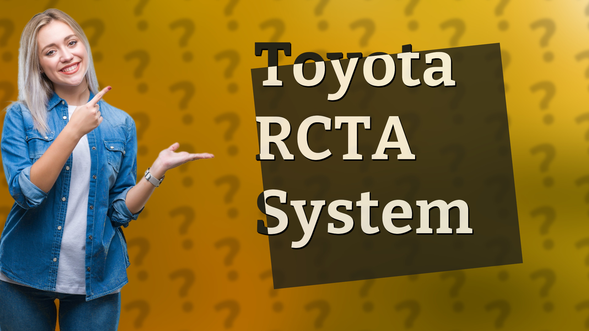 Toyota RCTA System