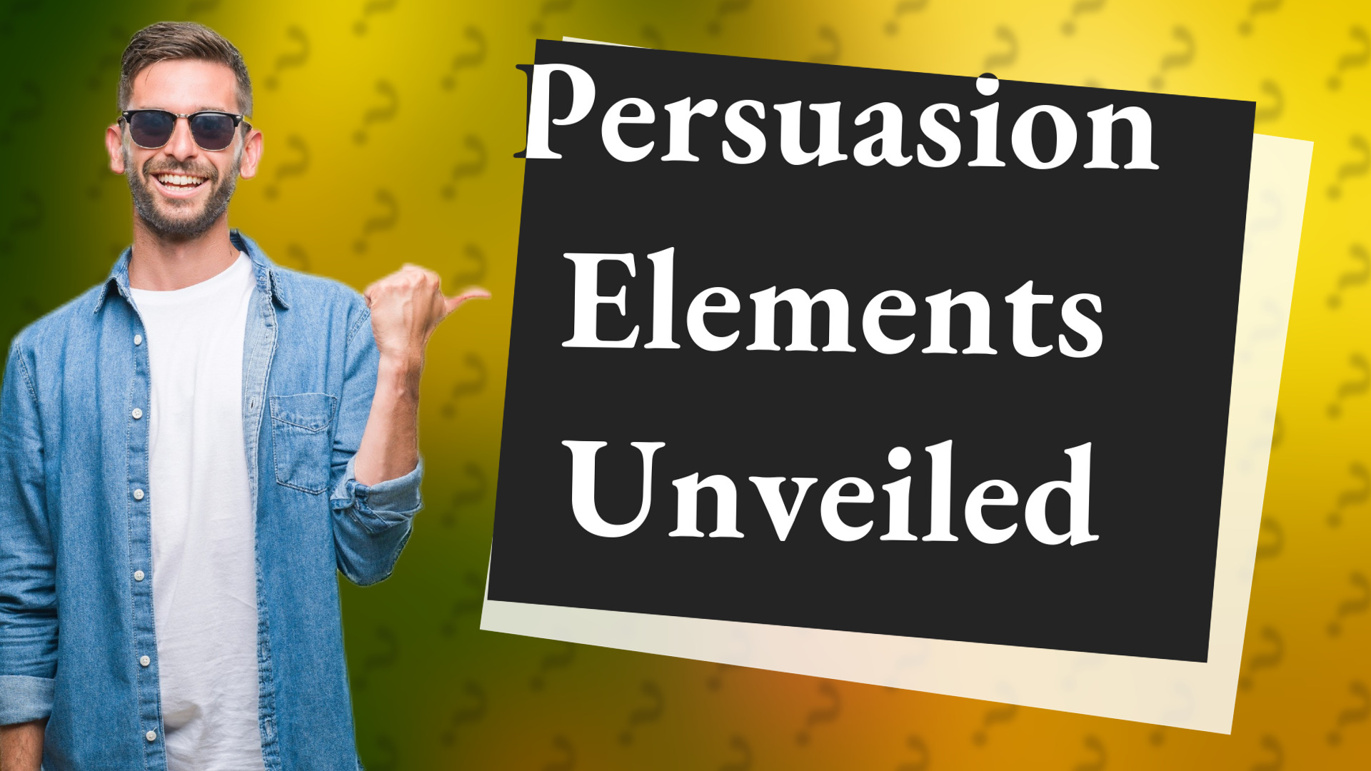 Persuasion Elements Unveiled