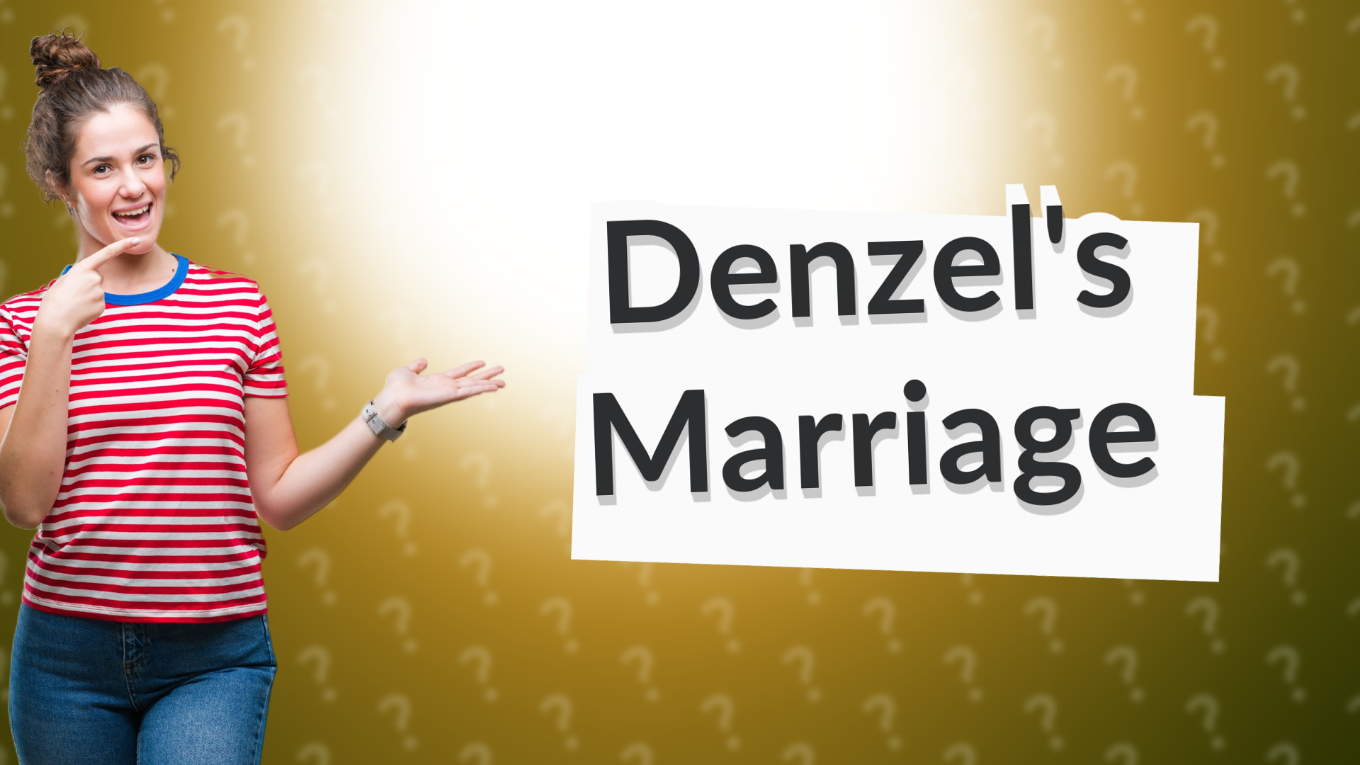 Denzel's Marriage
