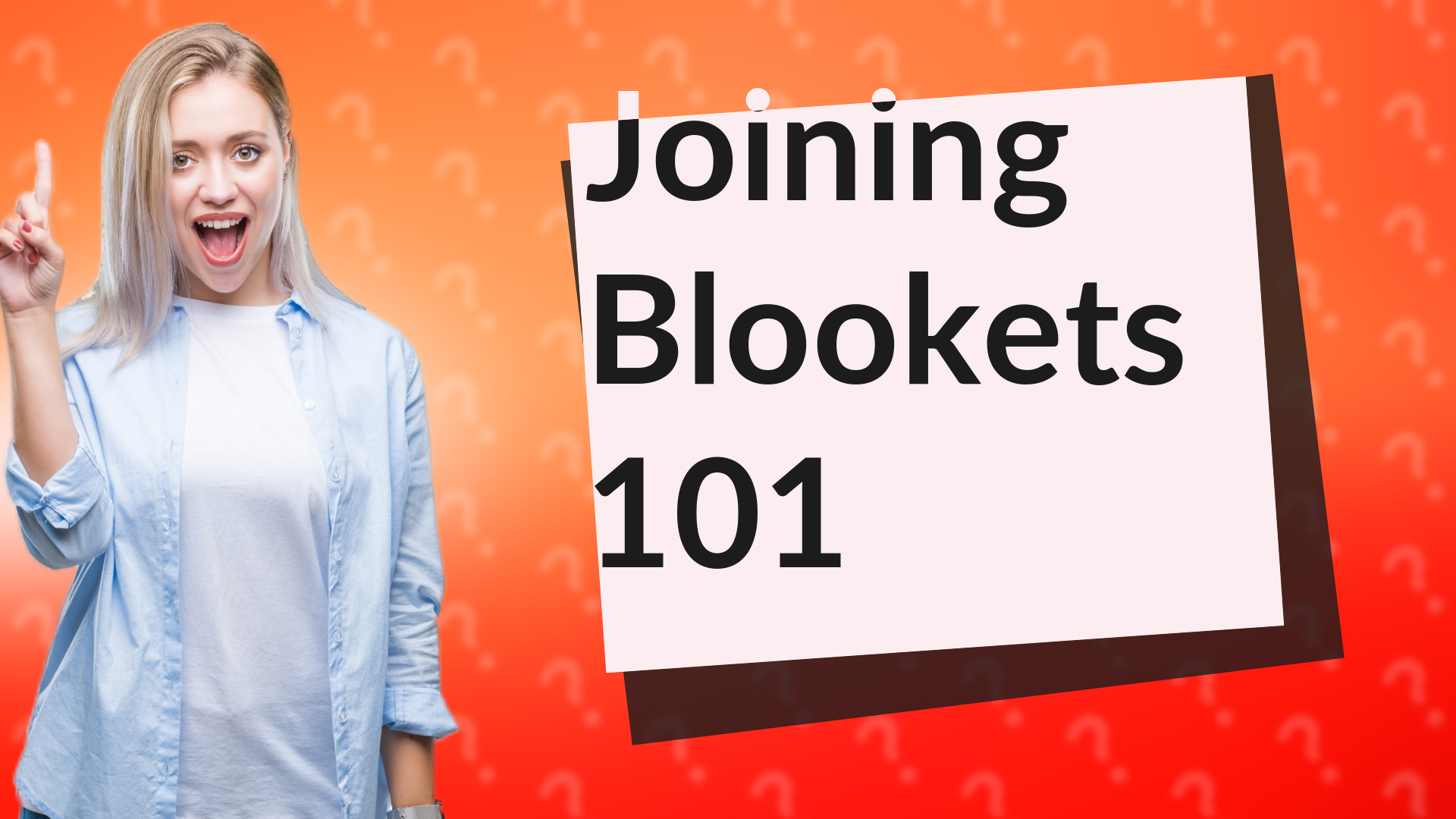 Joining Blookets 101