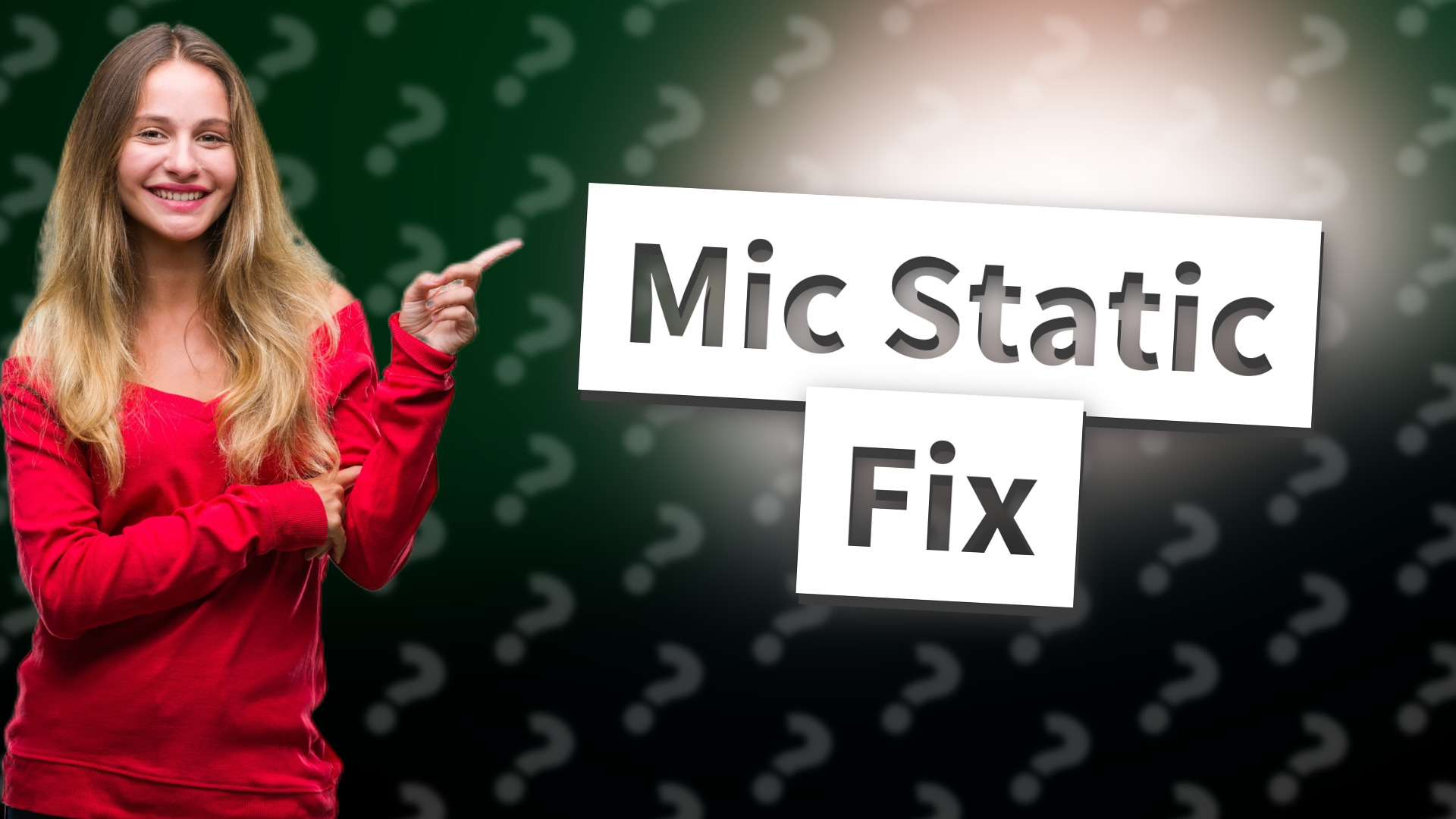 Mic Static Fix