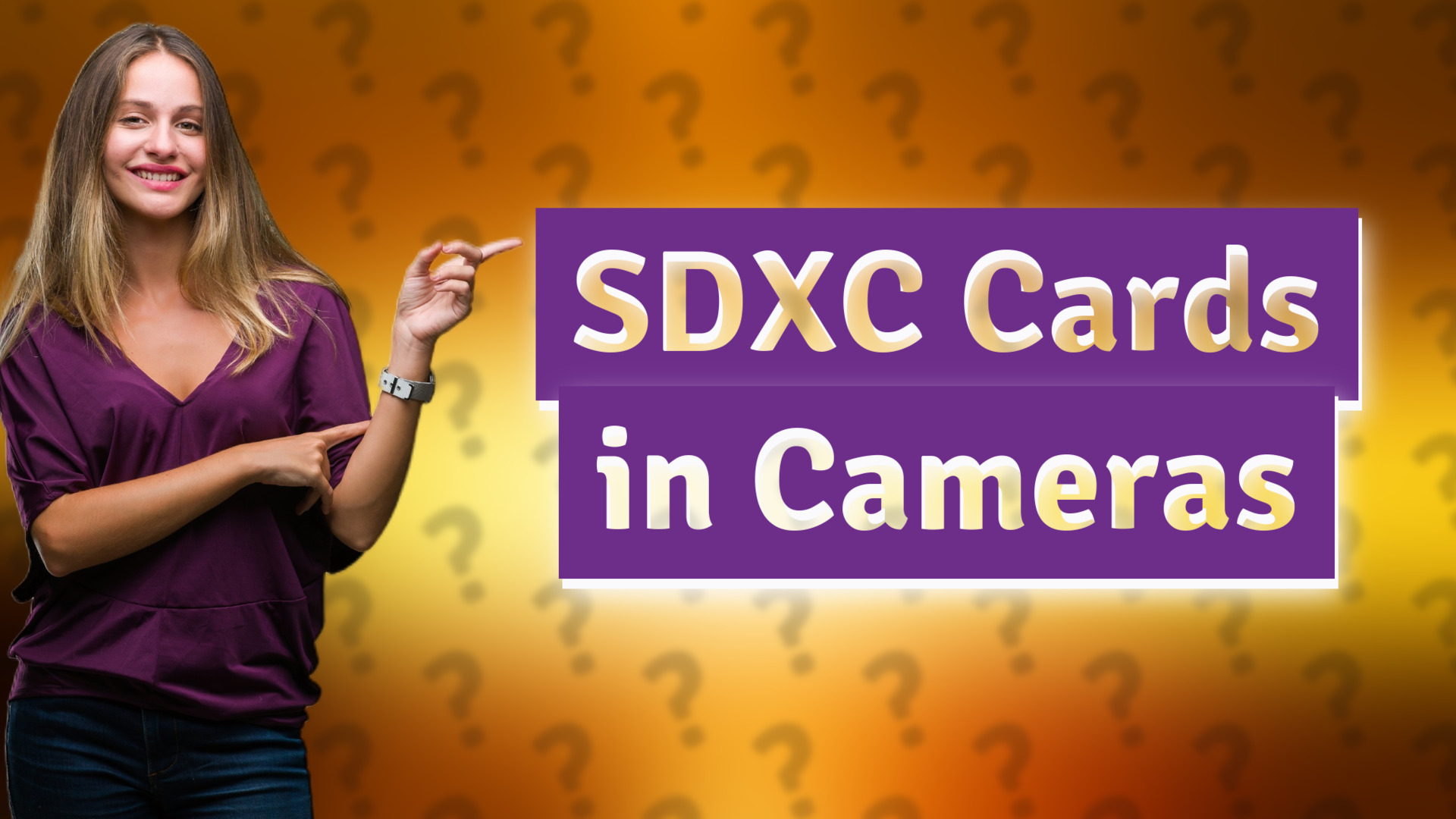 SDXC Cards in Cameras