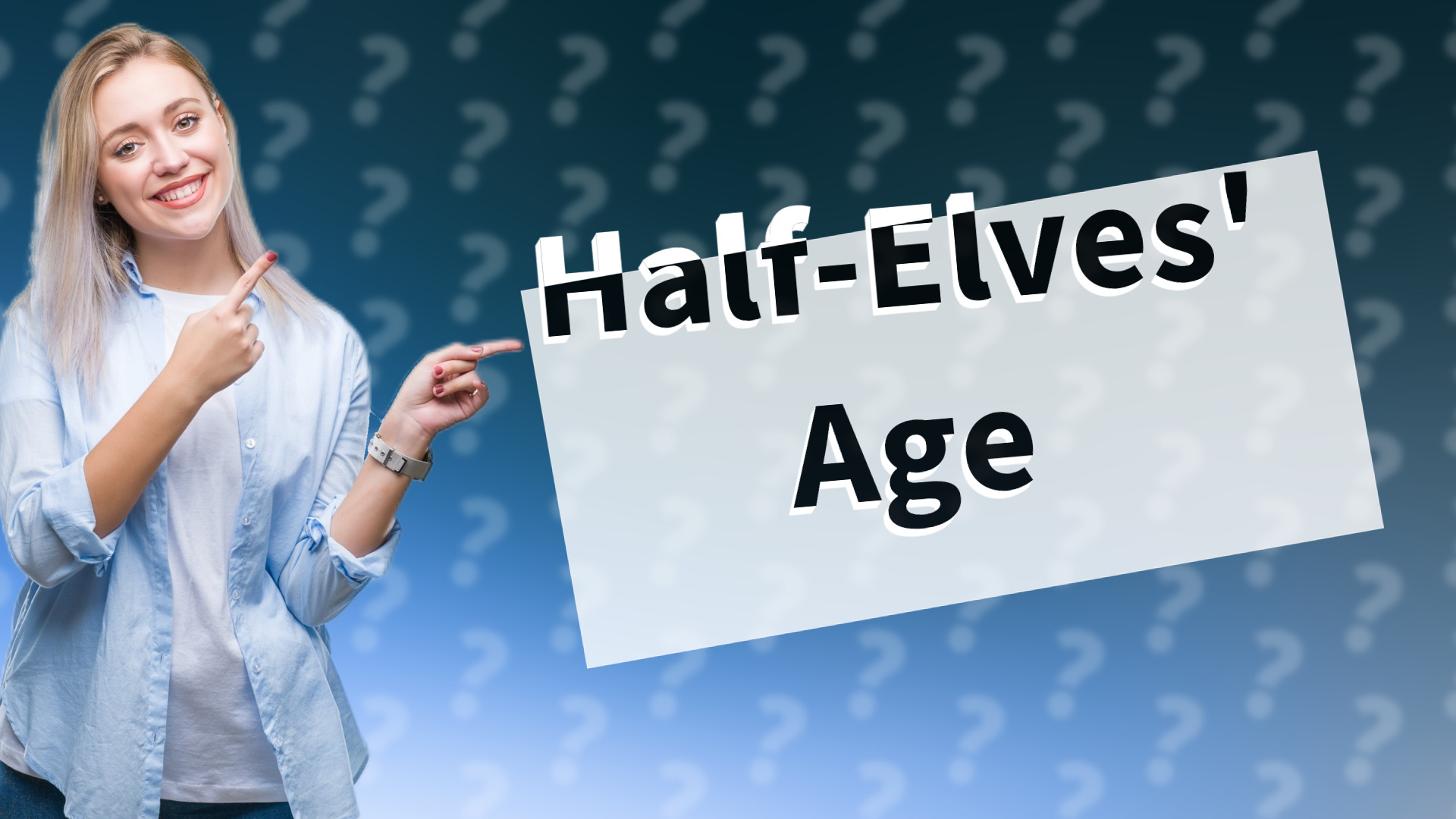 Half-Elves' Age
