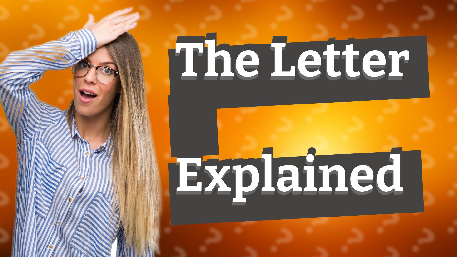 The Letter φ Explained