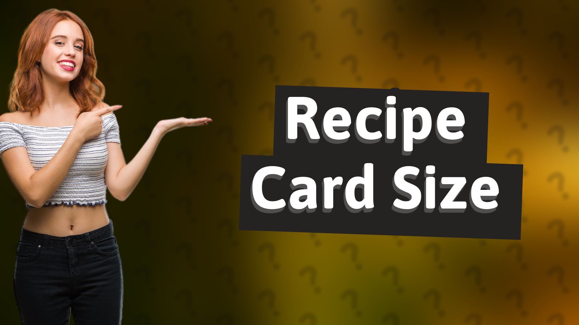Recipe Card Size