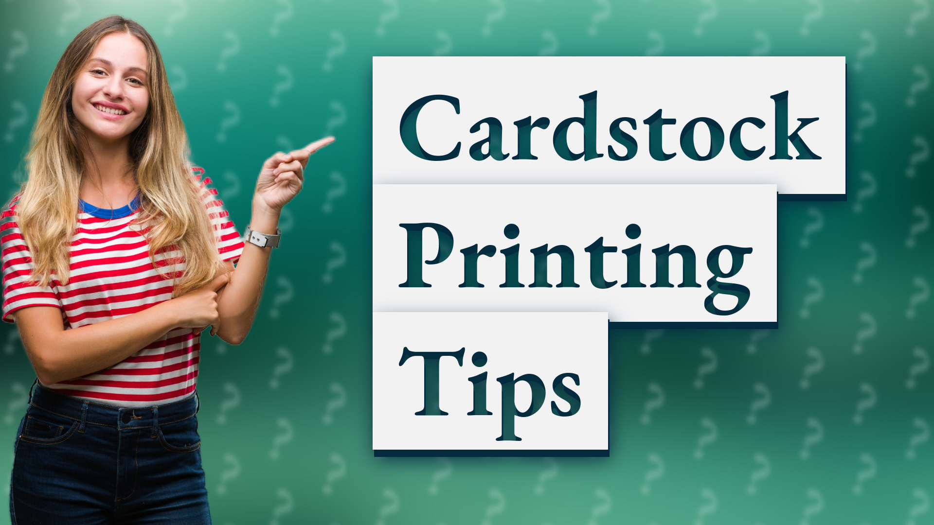 Cardstock Printing Tips
