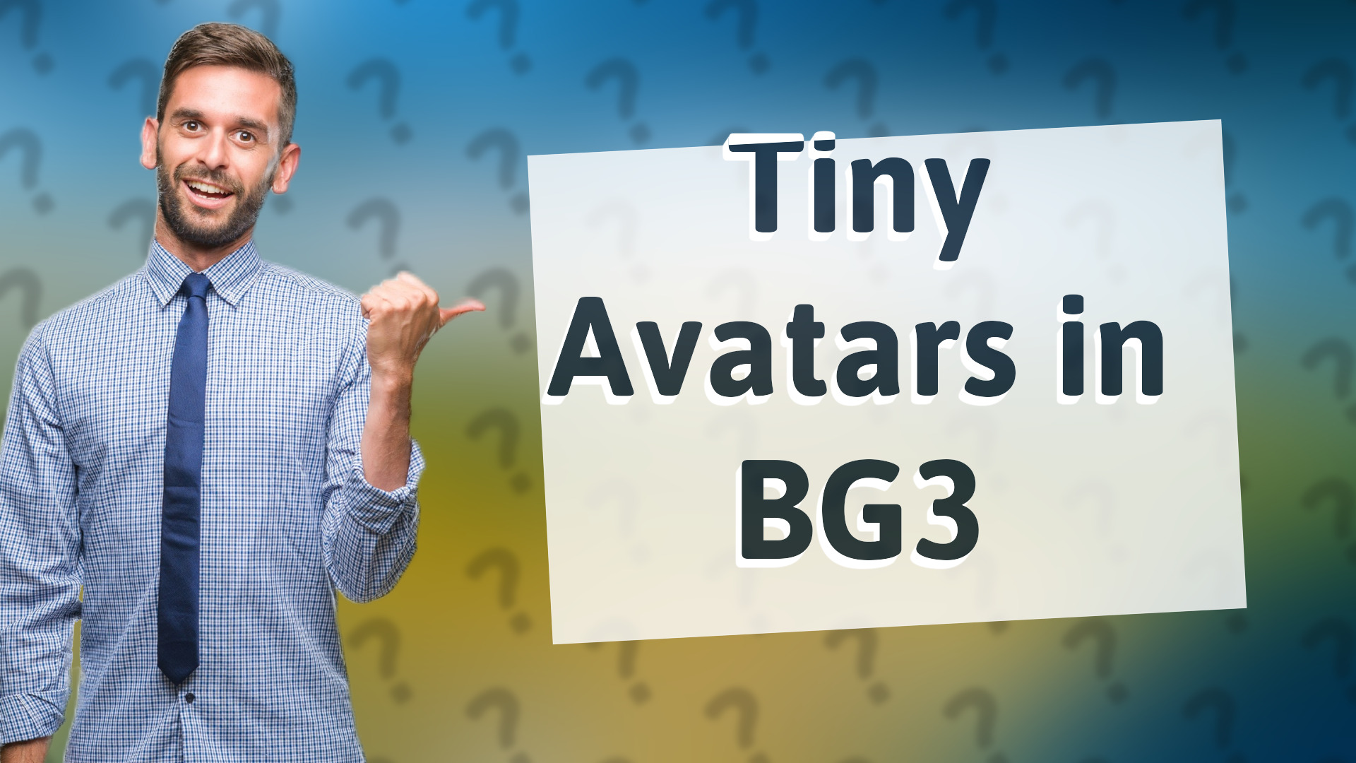 Tiny Avatars in BG3