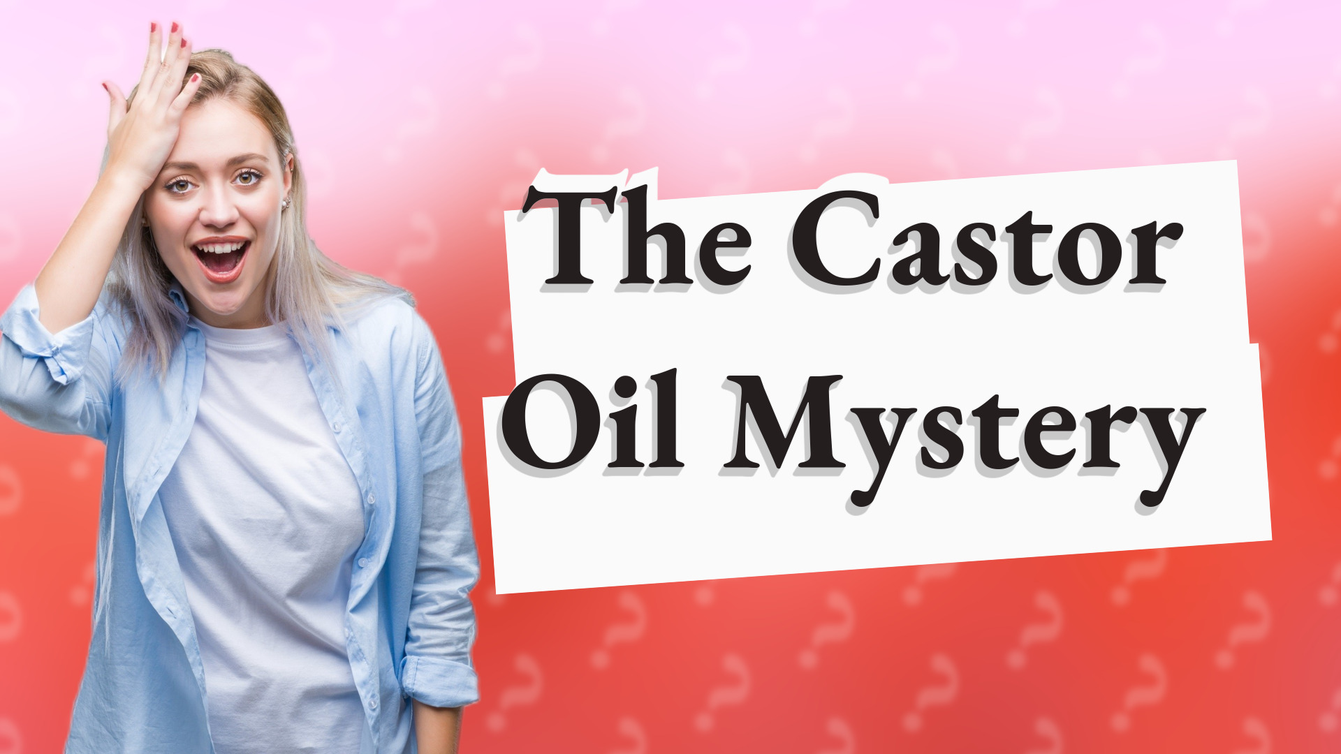 The Castor Oil Mystery