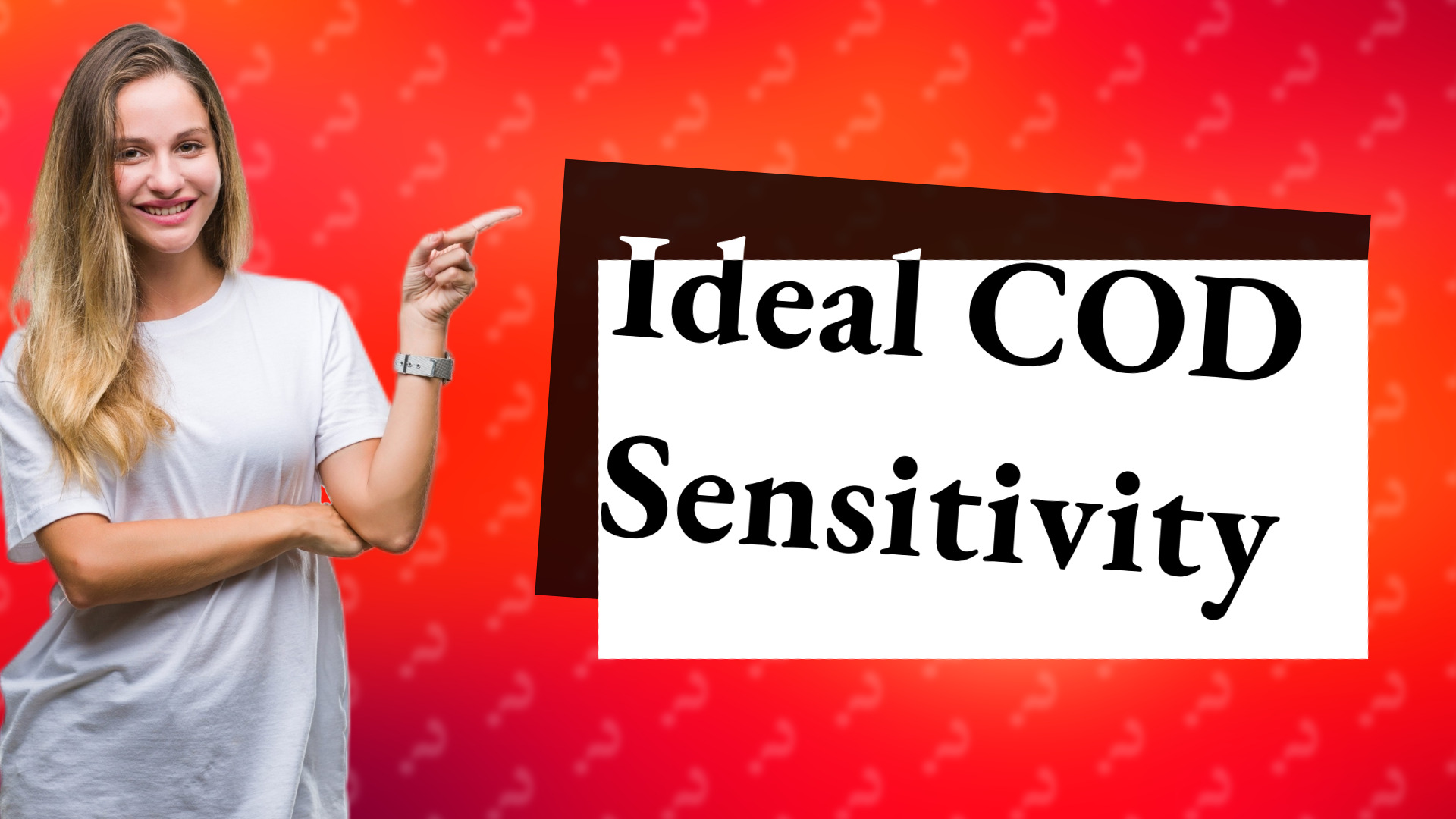 Ideal COD Sensitivity
