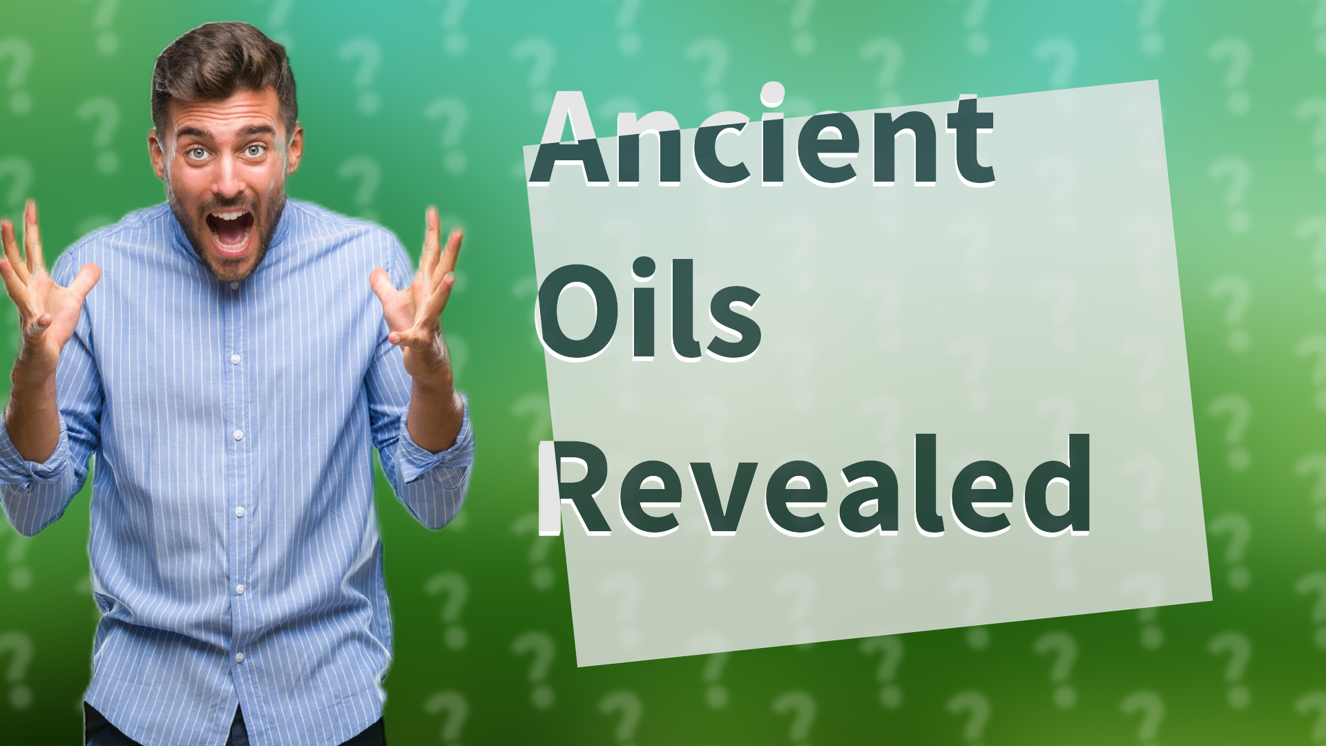 Ancient Oils Revealed