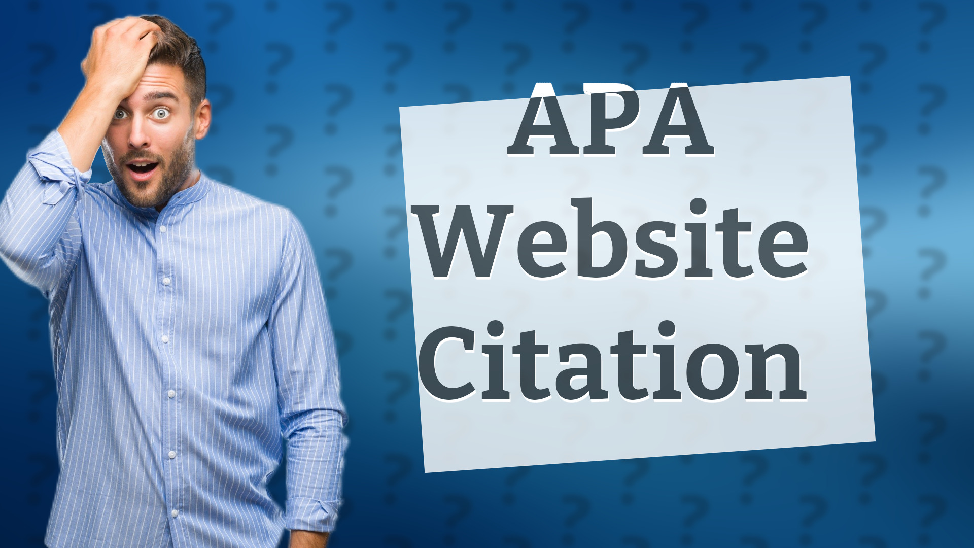APA Website Citation