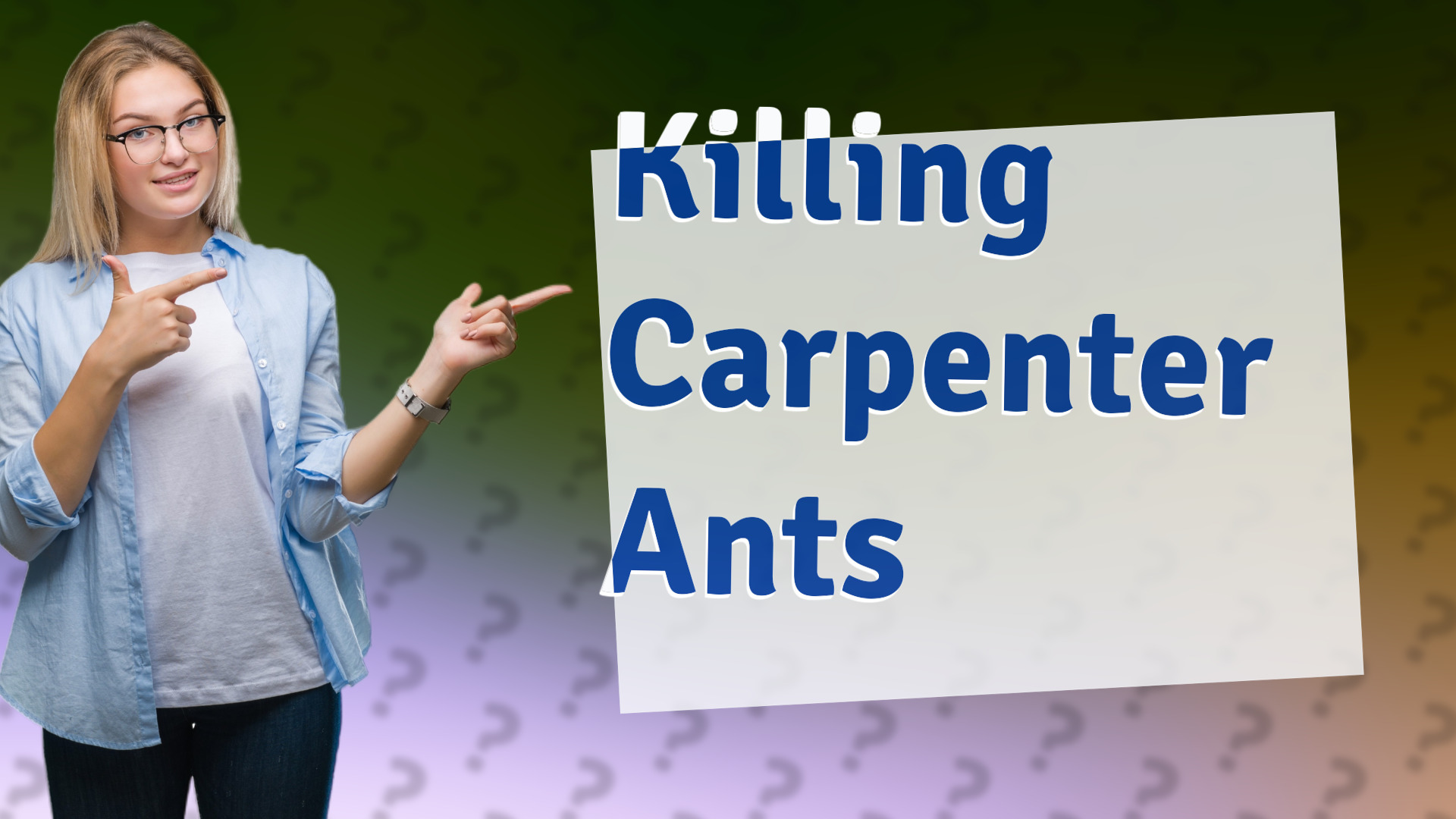 Killing Carpenter Ants