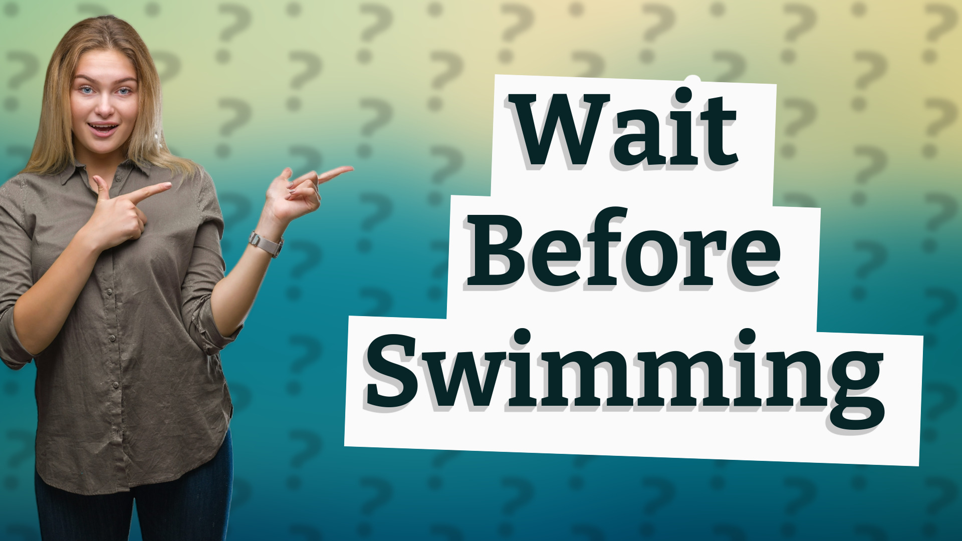 Wait Before Swimming