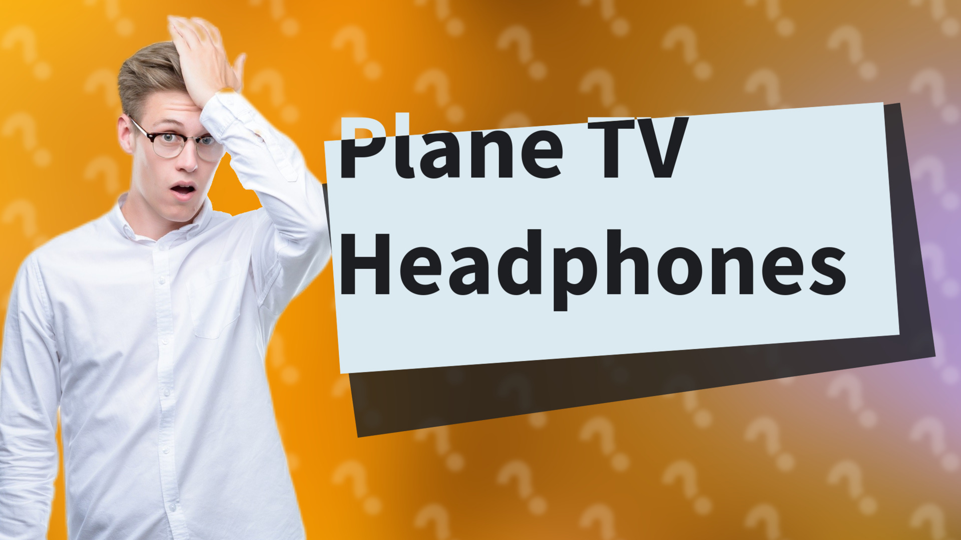 Plane TV Headphones