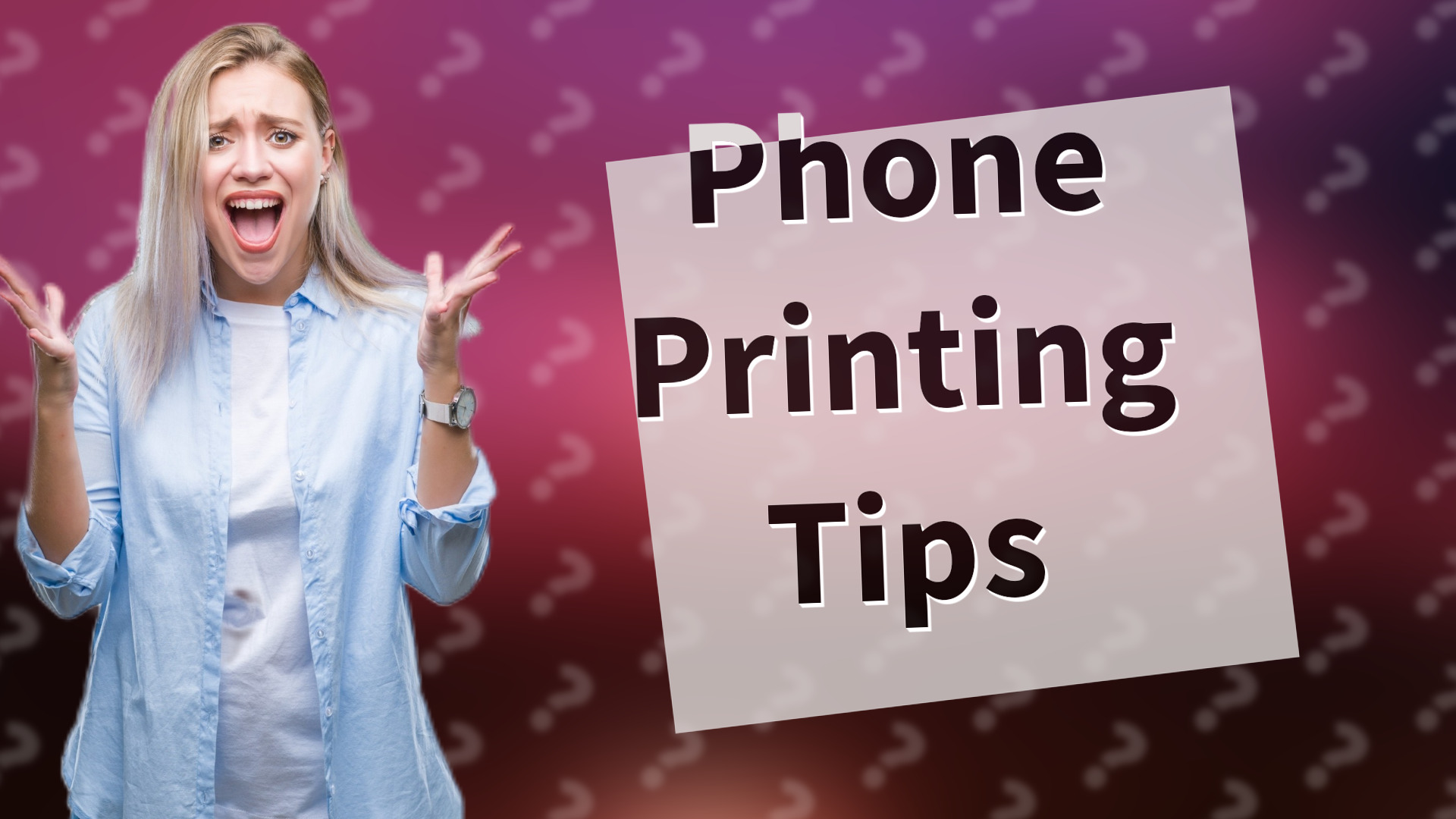 Phone Printing Tips