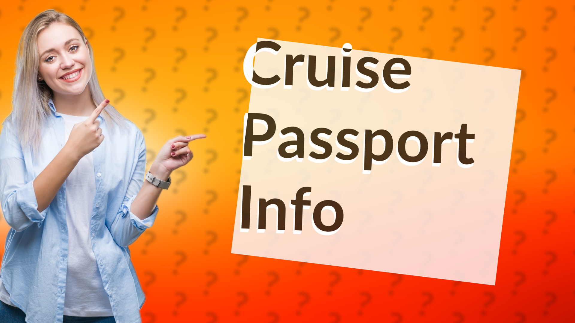 Cruise Passport Info
