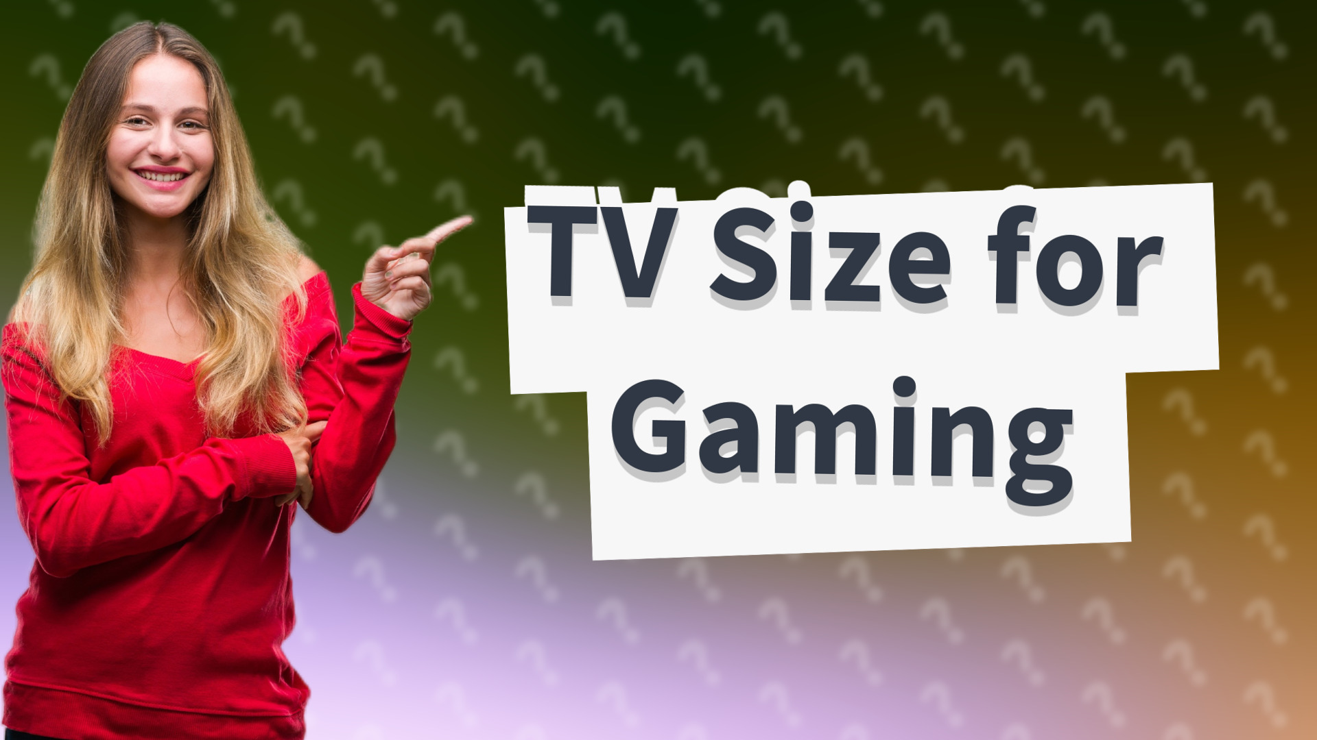 TV Size for Gaming