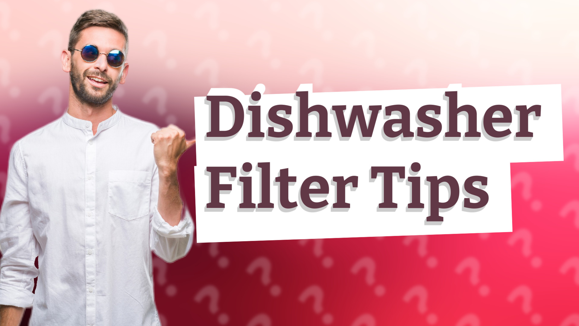 Dishwasher Filter Tips