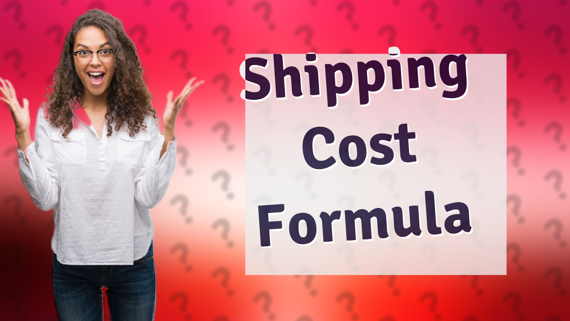 Shipping Cost Formula