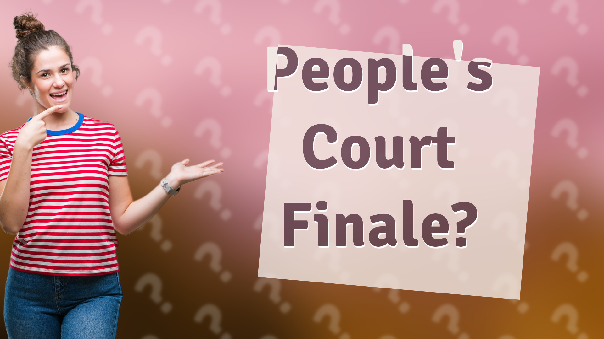People's Court Finale?