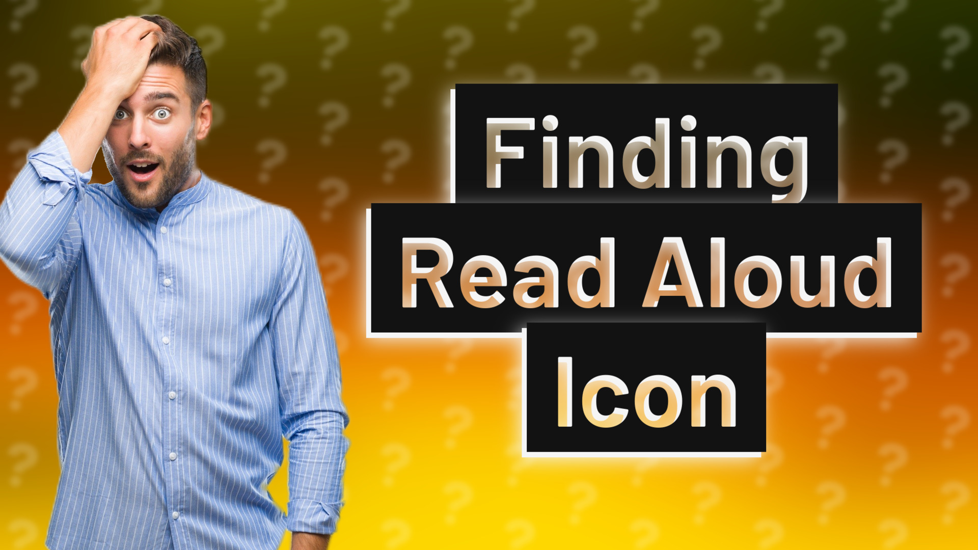 Finding Read Aloud Icon