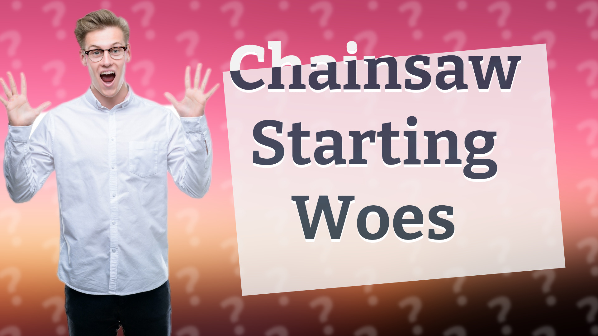 Chainsaw Starting Woes