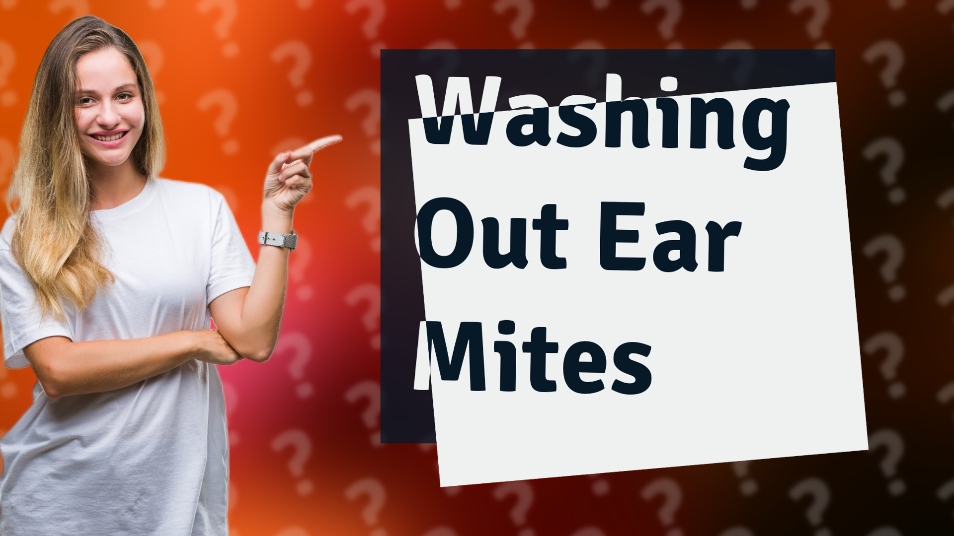Washing Out Ear Mites