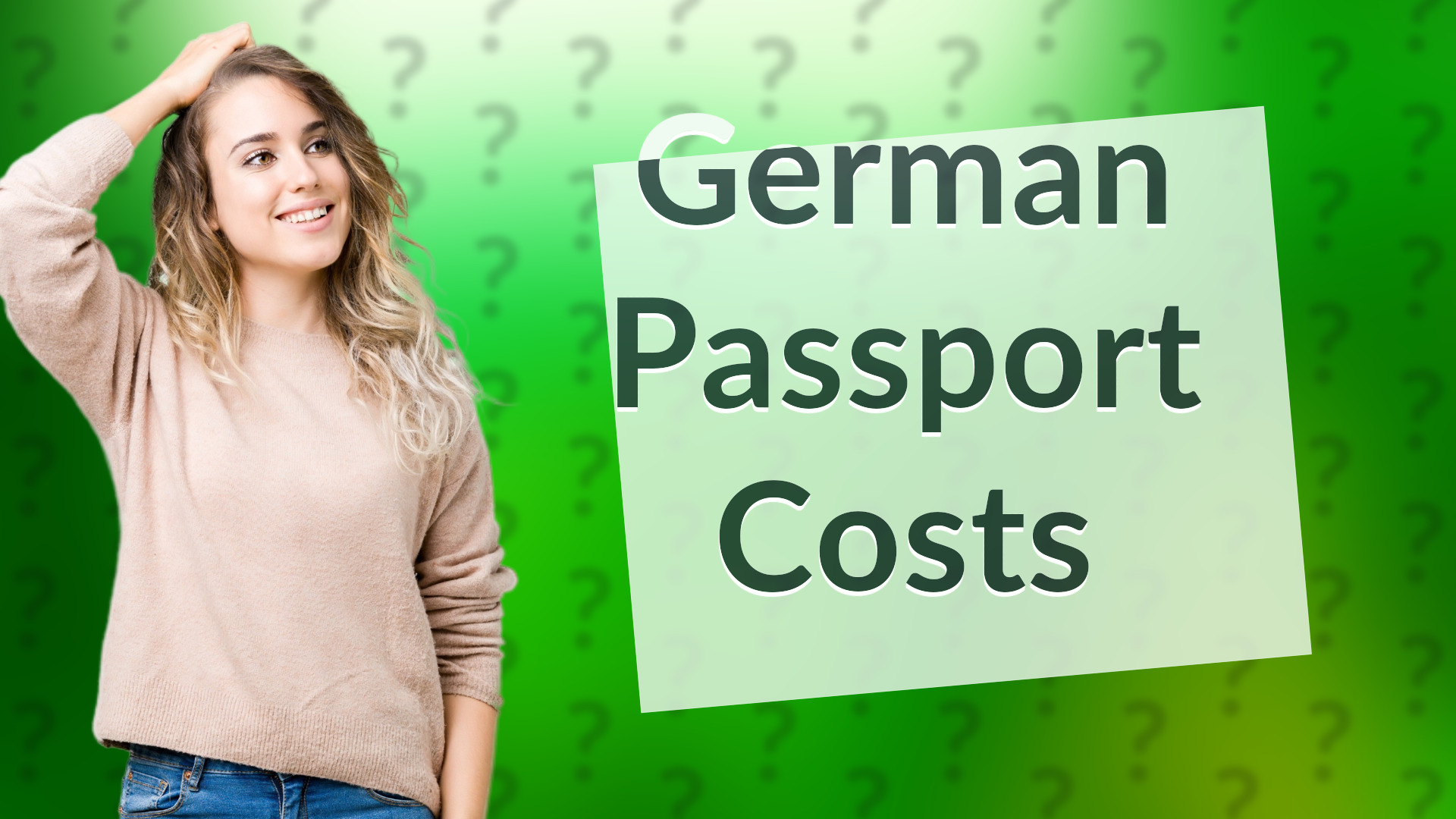 German Passport Costs
