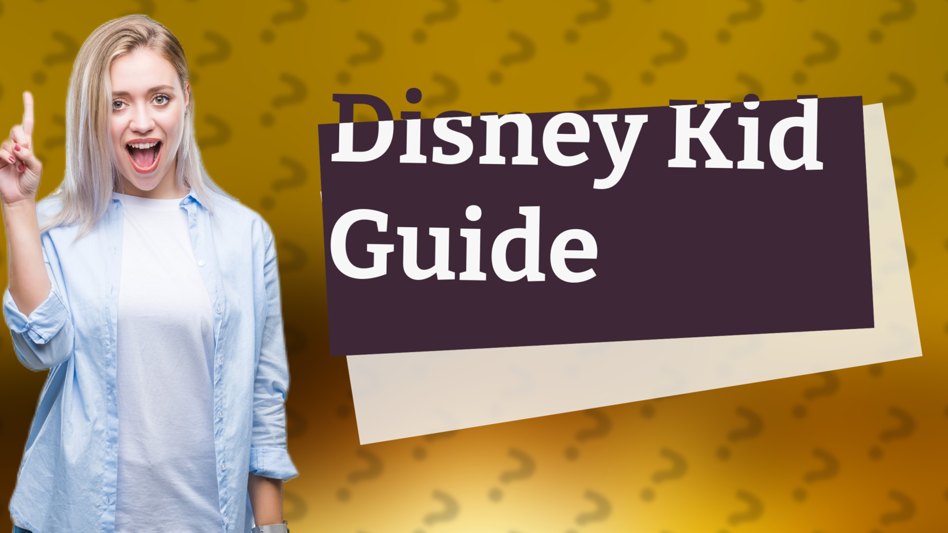 Disney Kid Guide