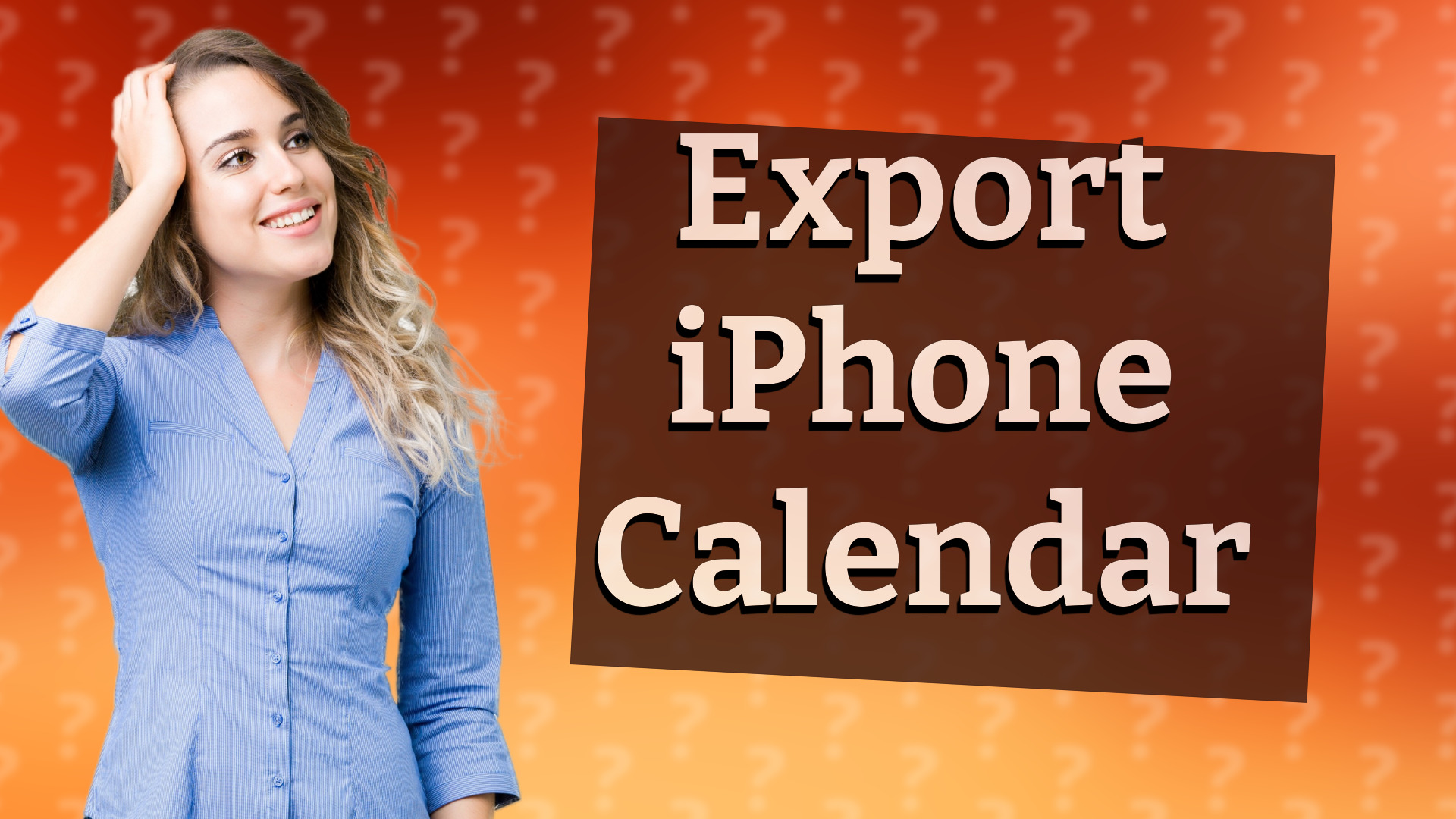 Export iPhone Calendar