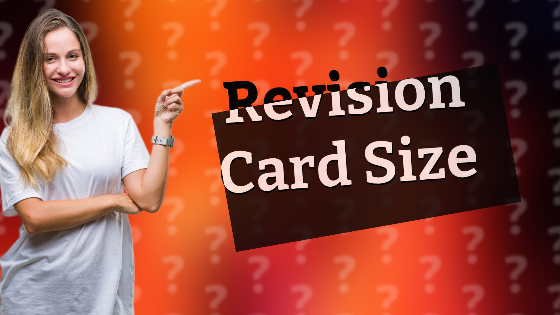 Revision Card Size
