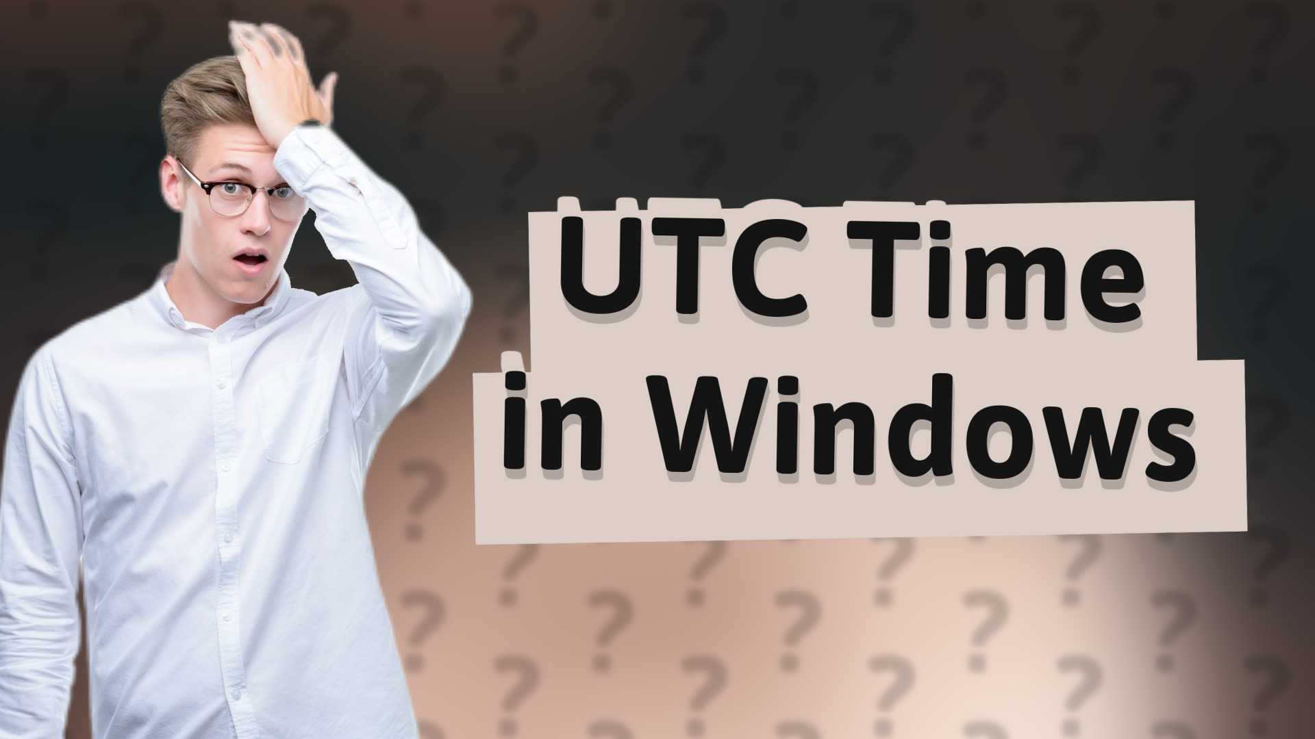 UTC Time in Windows