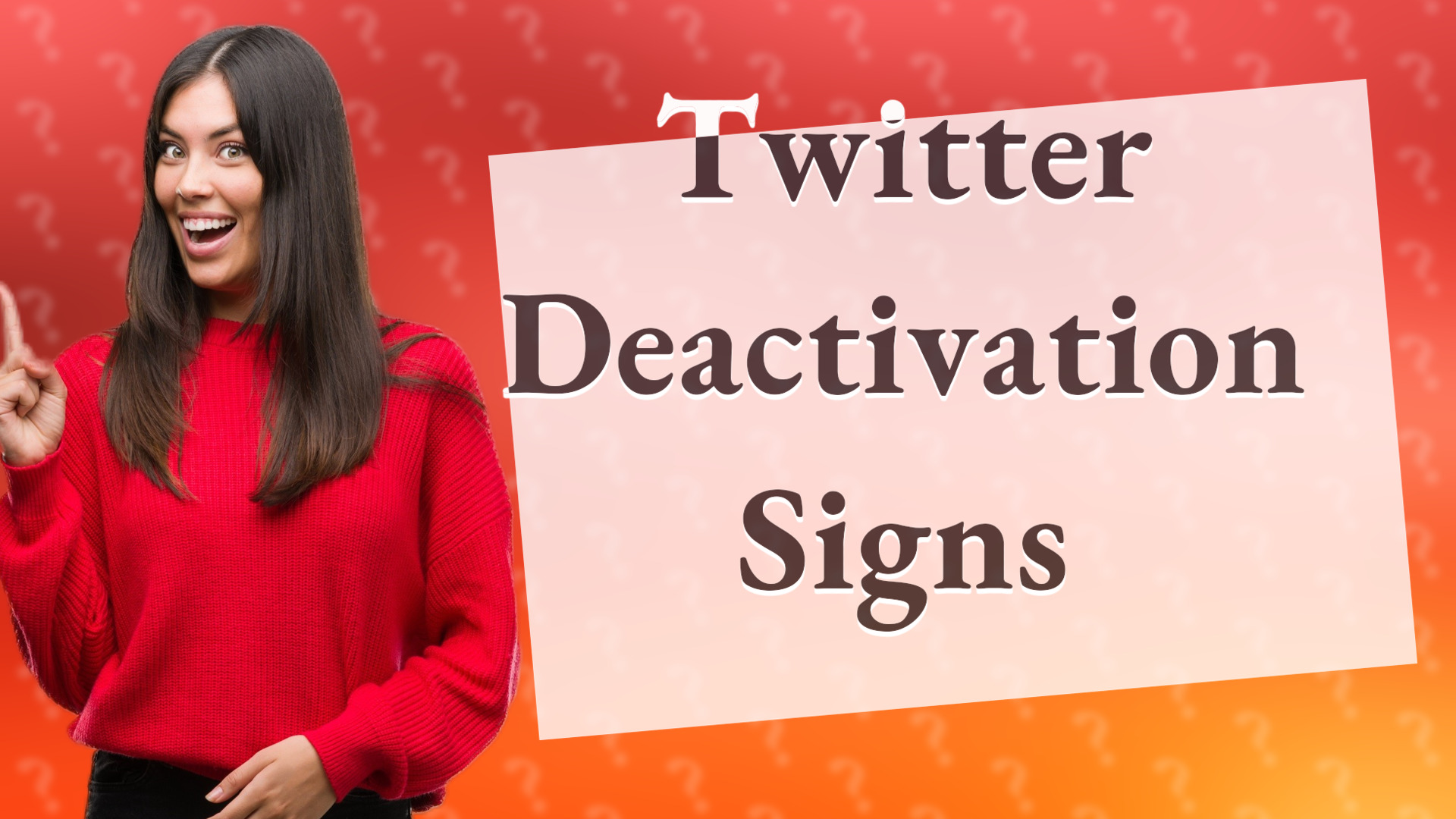 Twitter Deactivation Signs