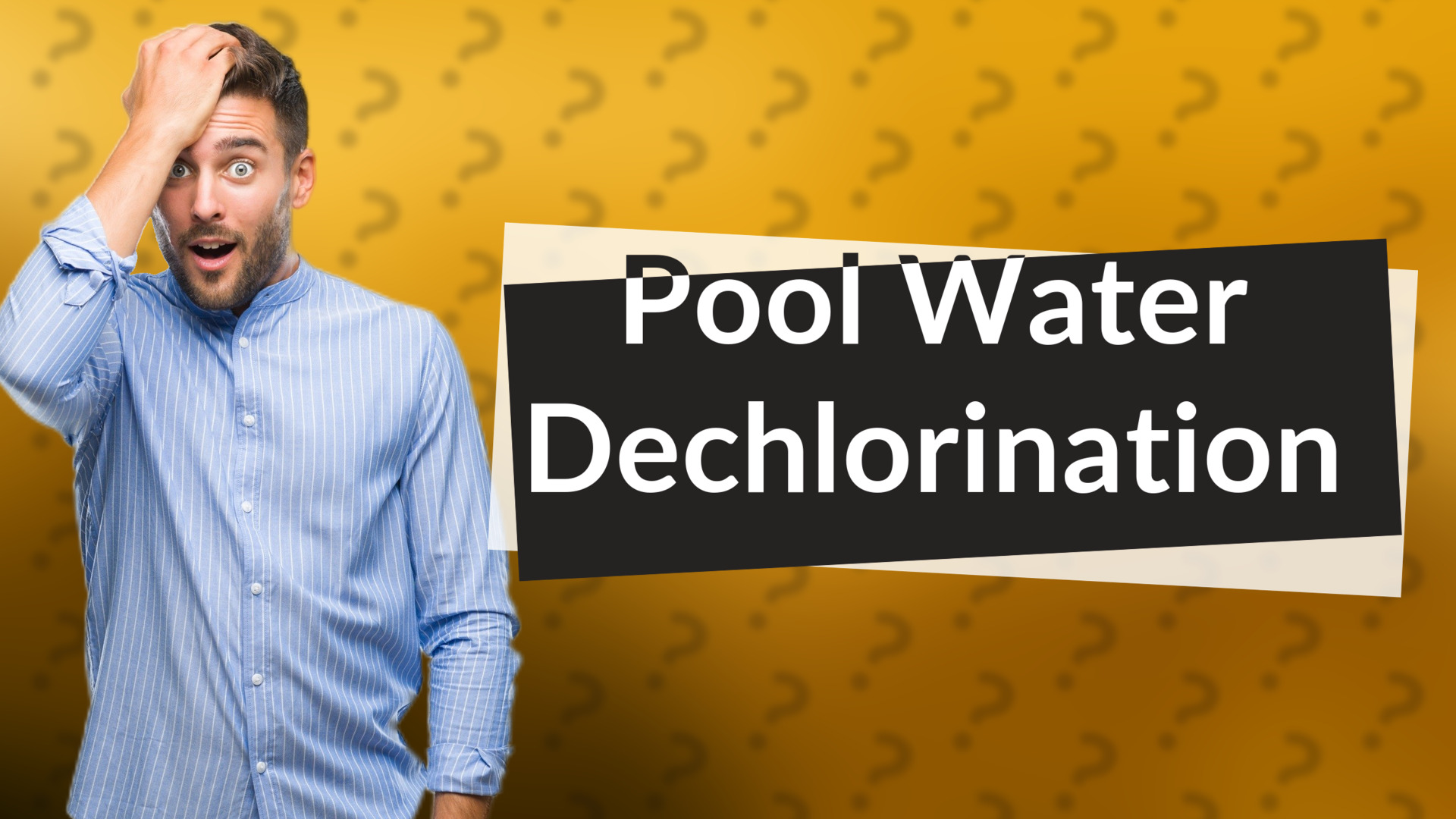 Pool Water Dechlorination